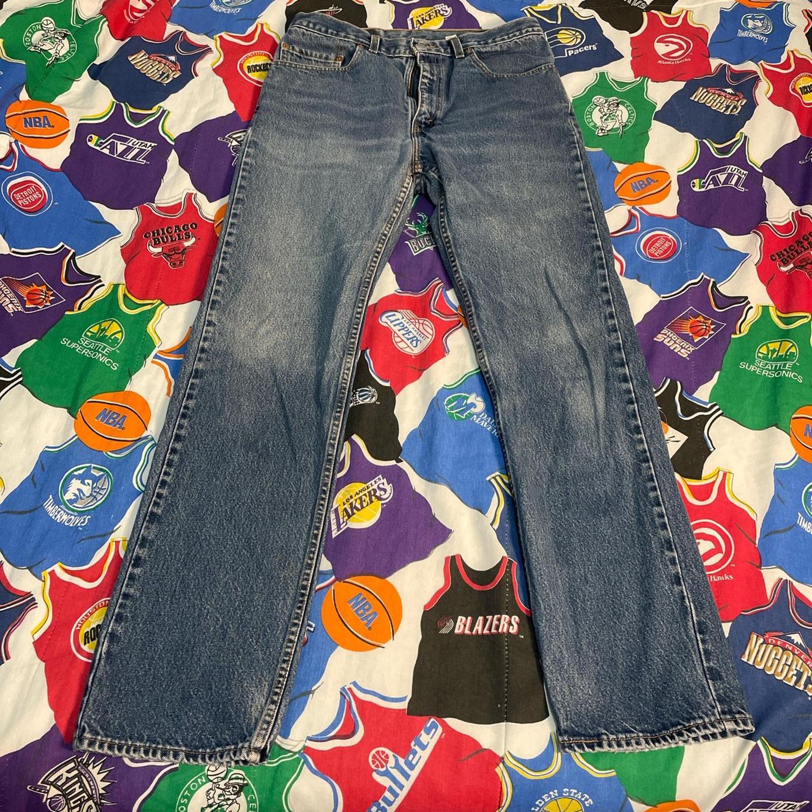 Levi's × Vintage Vintage Levi’s 505 Made in USA Regular Denim Jeans Pants Size US 34 / EU 50 - 2 Thumbnail