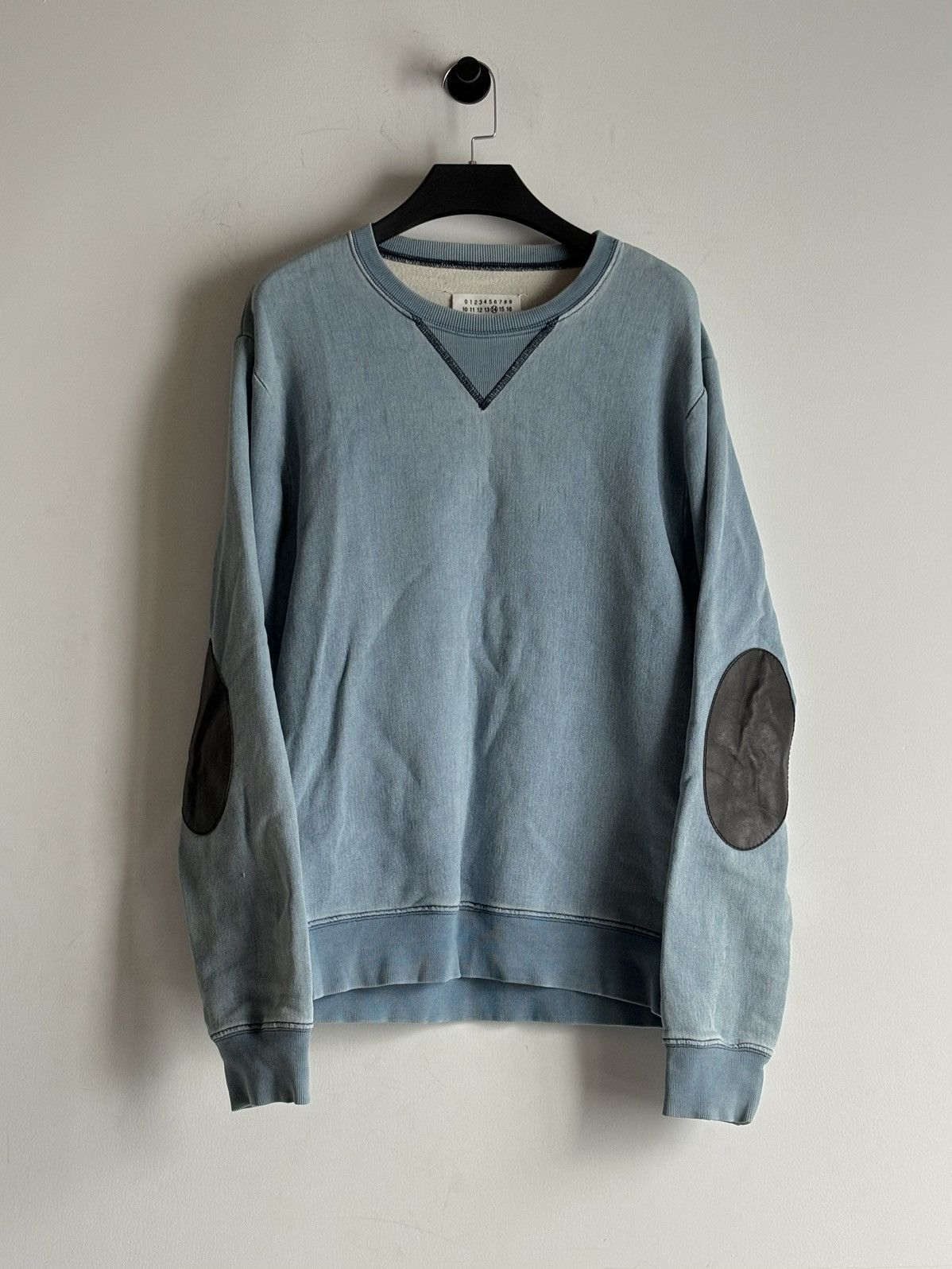 Maison Margiela Maison Margiela | FW2016 Leather-Paneled Pullover Sweatshirt Size US M / EU 48-50 / 2 - 3 Thumbnail