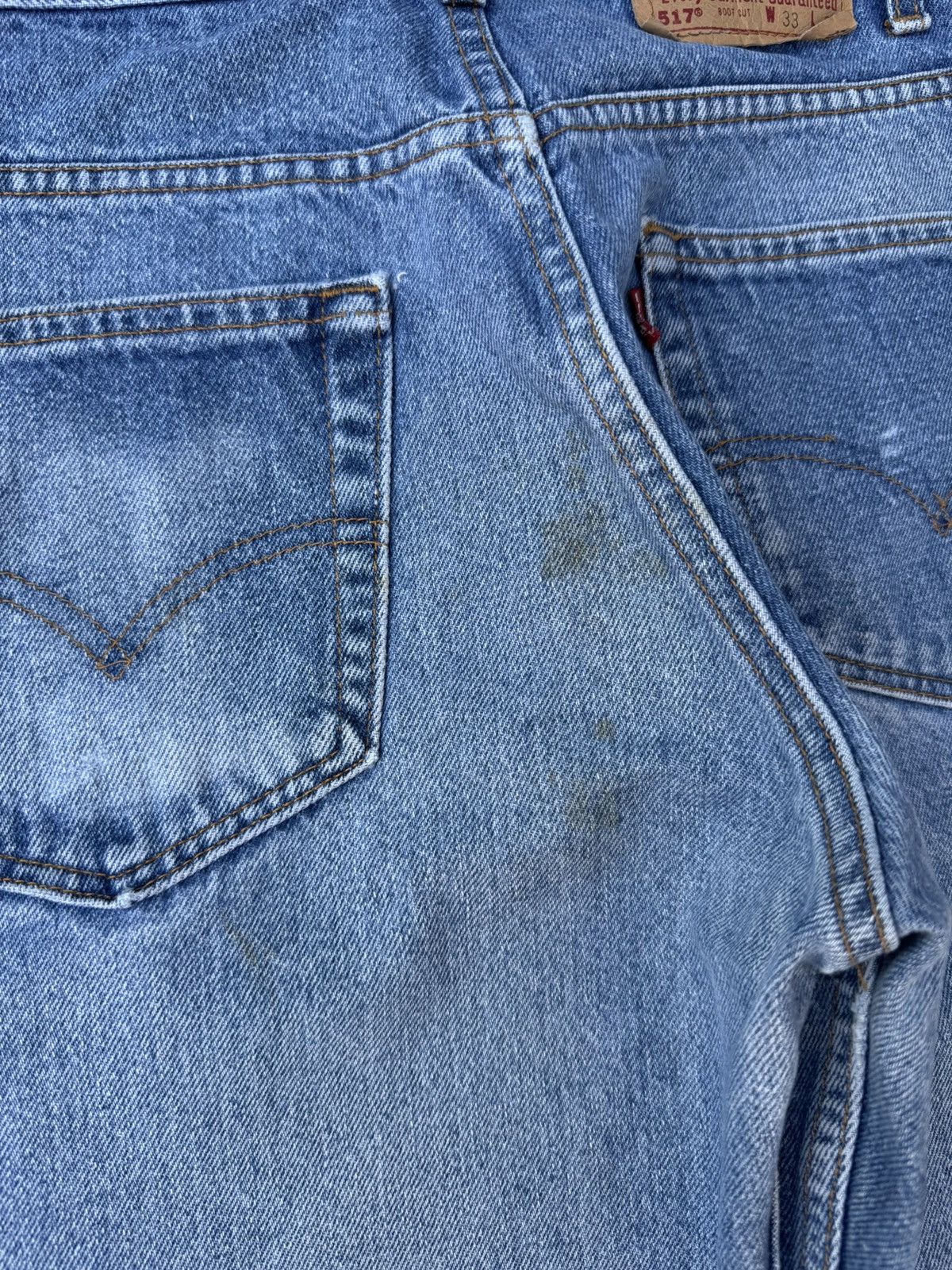 Levi's Vtg 90’s Levi’s 517 Red Tab Bootcut Flare Denim Jeans 32x30 Size US 32 / EU 48 - 8 Thumbnail