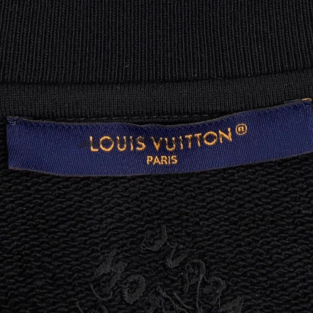 Louis Vuitton Louis Vuitton Black Logo Beaded Cotton Sweatshirt S Size US S / EU 44-46 / 1 - 7 Thumbnail