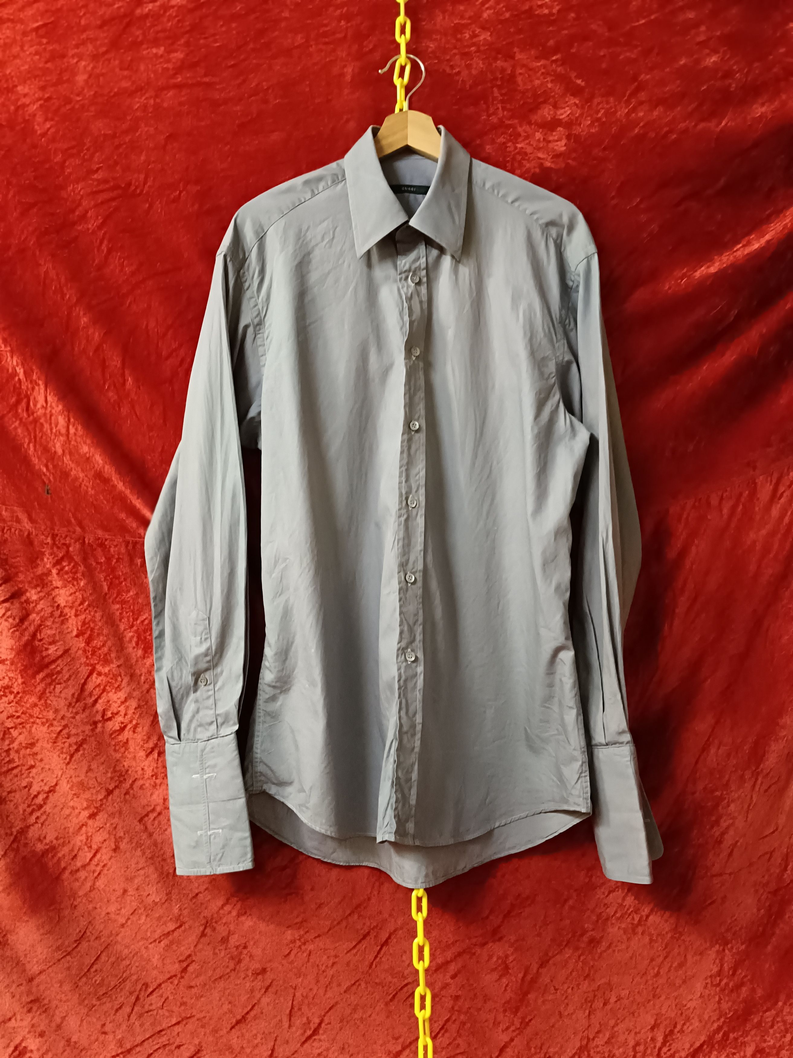 Gucci Tom Ford Era Plain Longsleeve Button Up Size US L / EU 52-54 / 3 - 22 Thumbnail