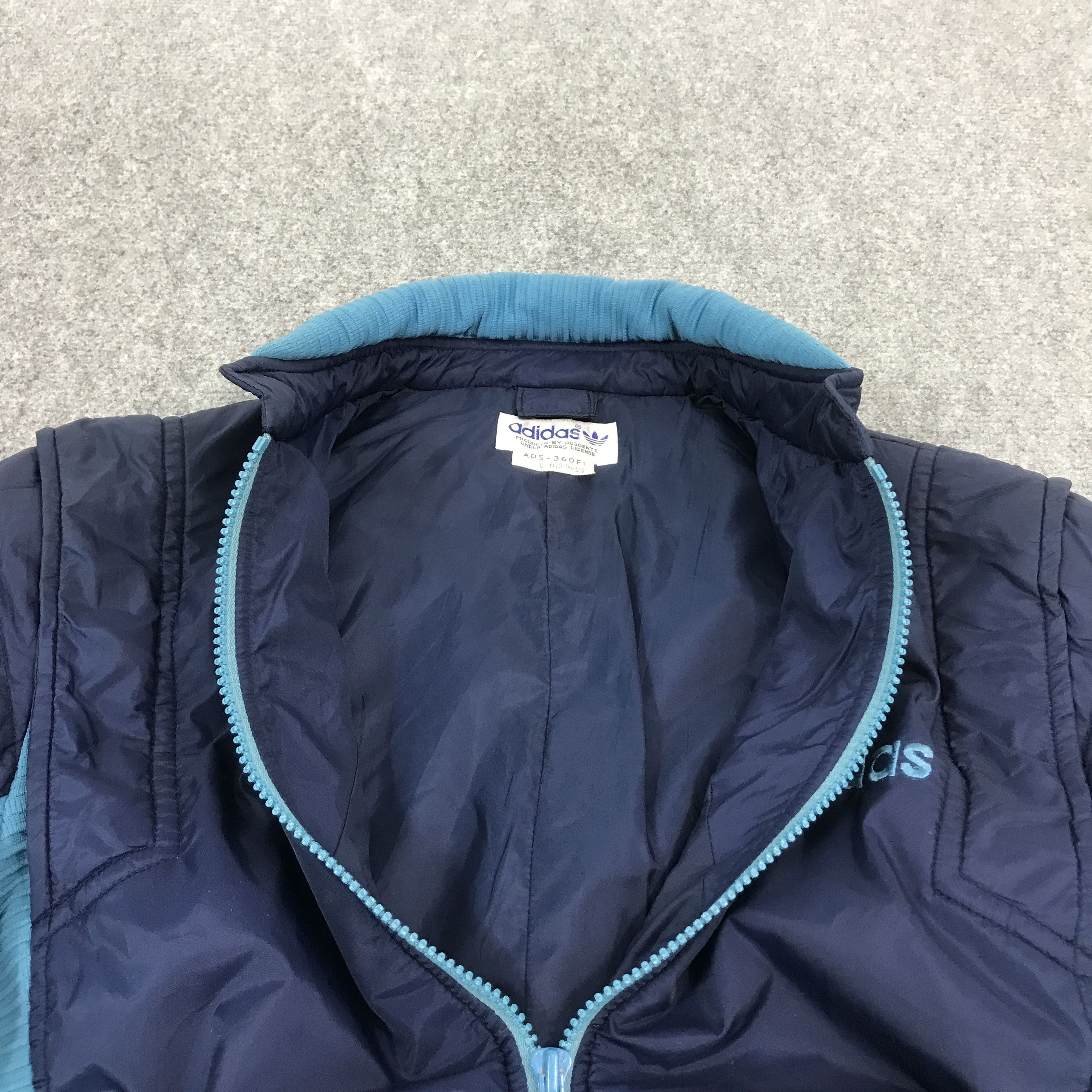Adidas × Vintage 90s ADIDAS ZIPPER JACKET Size US L / EU 52-54 / 3 - 7 Thumbnail