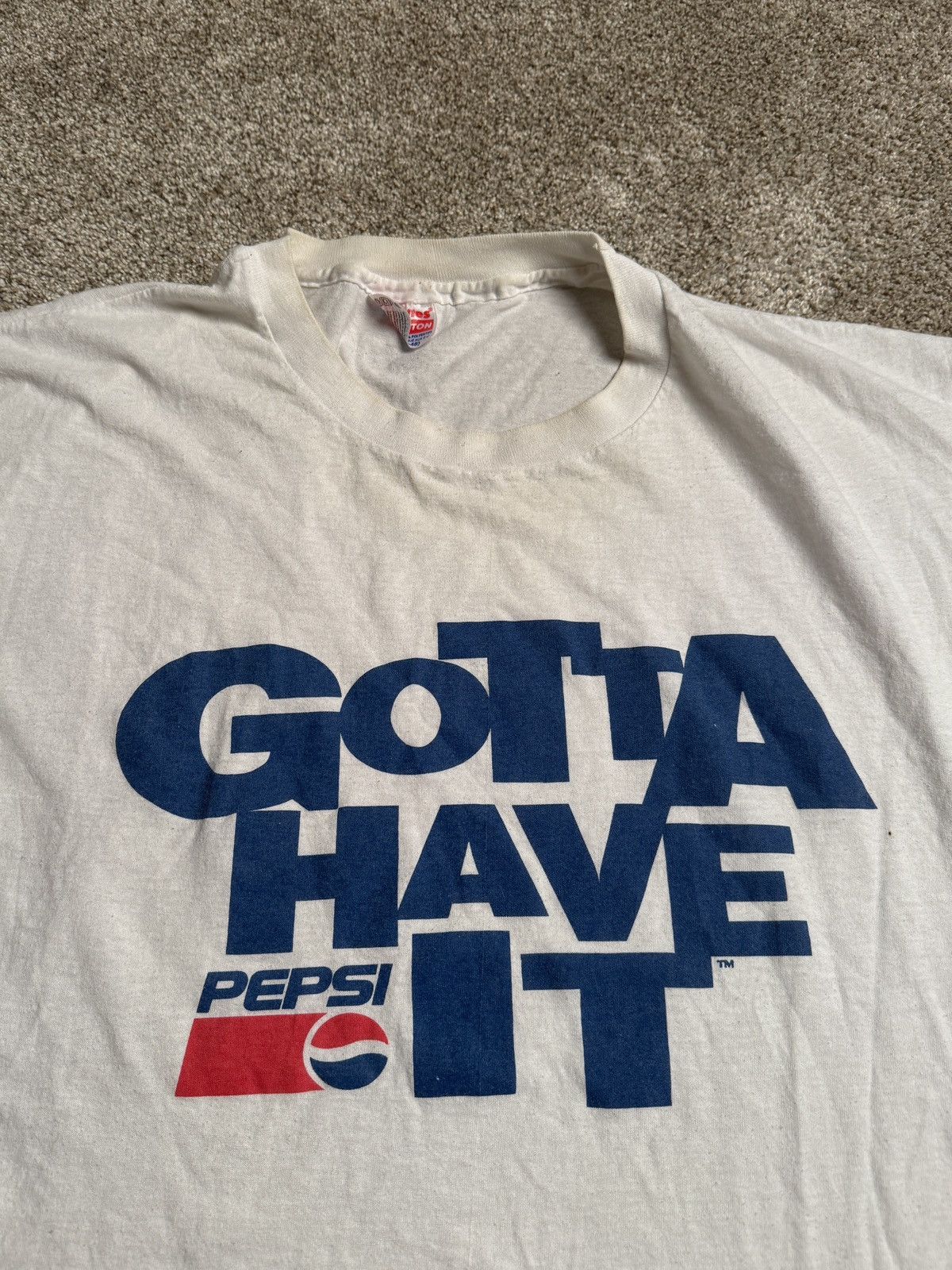 Hanes VINTAGE HANES MADE IN USA PEPSI GRAPHIC TEE Size US XL / EU 56 / 4 - 5 Thumbnail