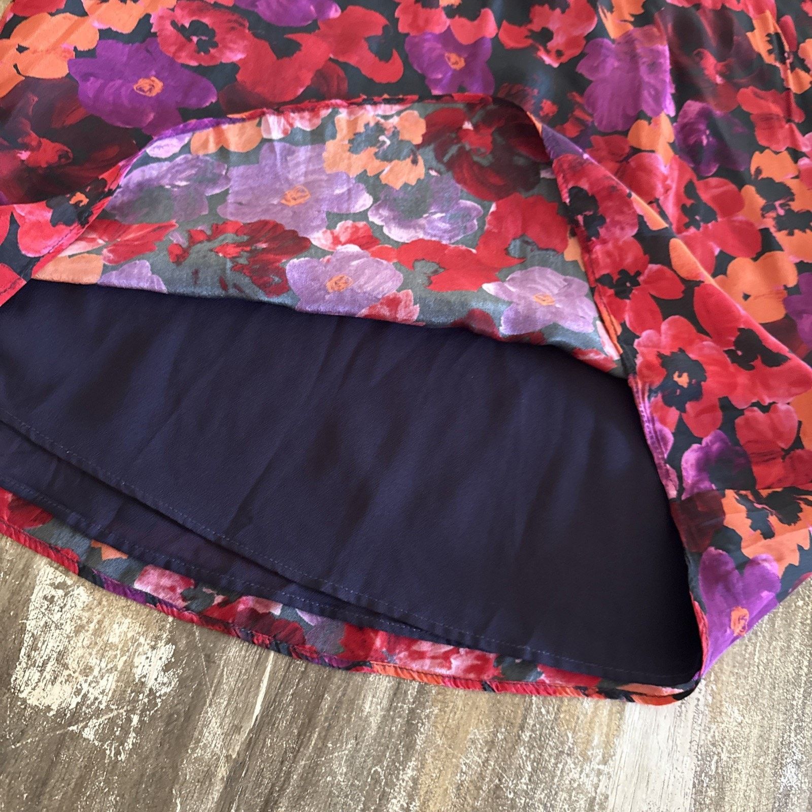 Saylor SAYLOR Beck Floral Top Red Orange Purple Multi Long Sleeve M Size M / US 6-8 / IT 42-44 - 9 Thumbnail