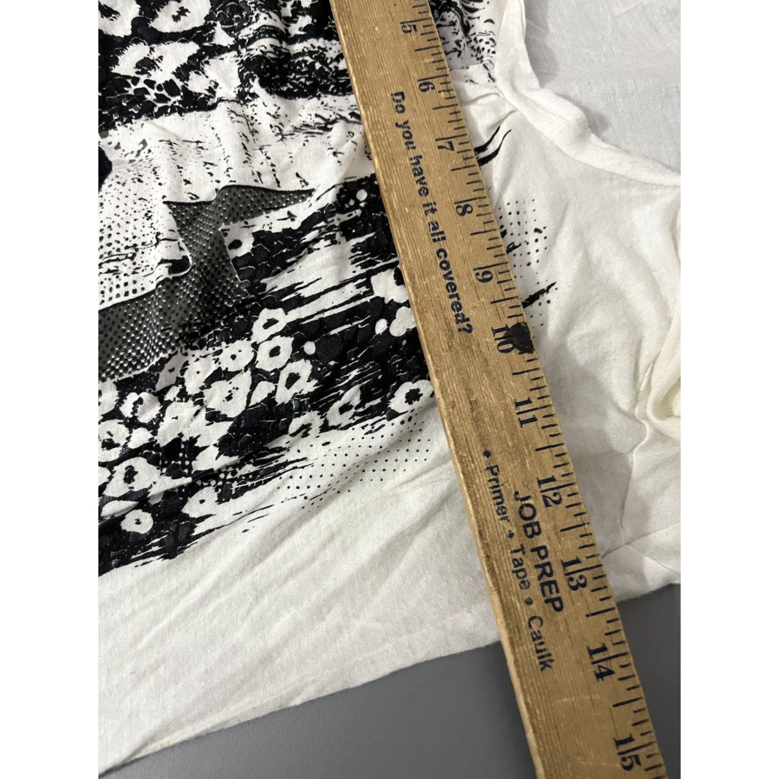 Buffalo David Bitton Buffalo by David Bitton Women Top Small White Blouse Sheer Cold Shoulder Graphic Size S / US 4 / IT 40 - 5 Thumbnail