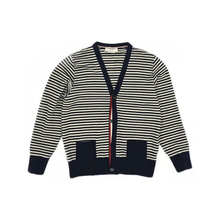 Thom Browne Thom Browne Striped Knit Cardigan -2507 Size US S / EU 44-46 / 1 - 8 Thumbnail