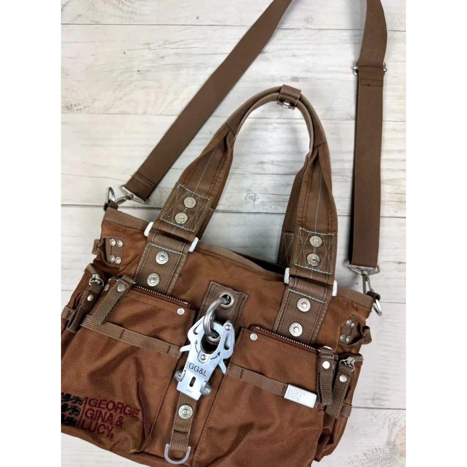 George Gina & Lucy VINTAGE George Gina & Lucy Shoulder Bag GGL 6IX Brown Size ONE SIZE - 2 Thumbnail