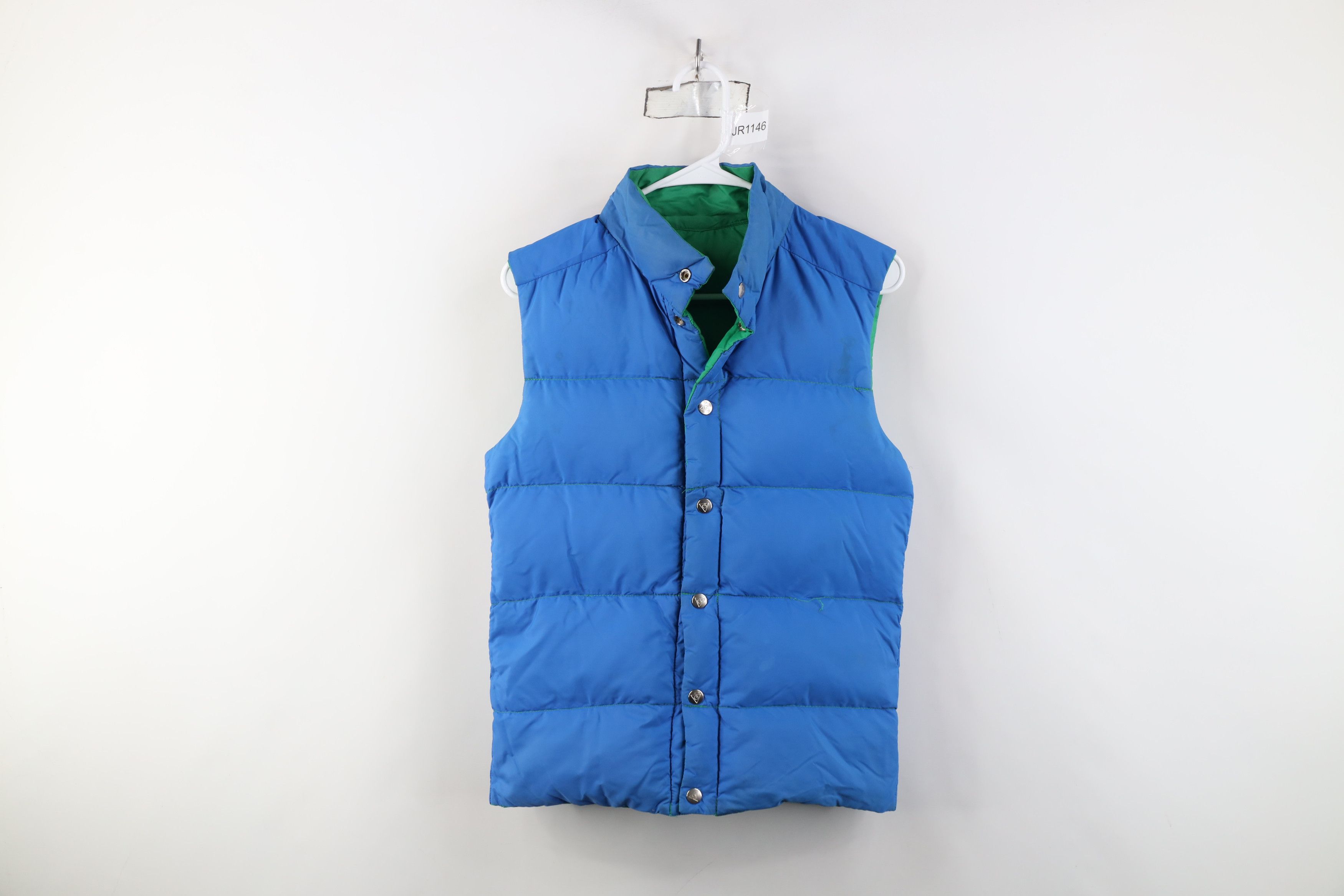 Vintage Vintage 70s Streetwear Reversible Duck Puffer Vest Jacket Size US XS / EU 42 / 0 - 15 Thumbnail
