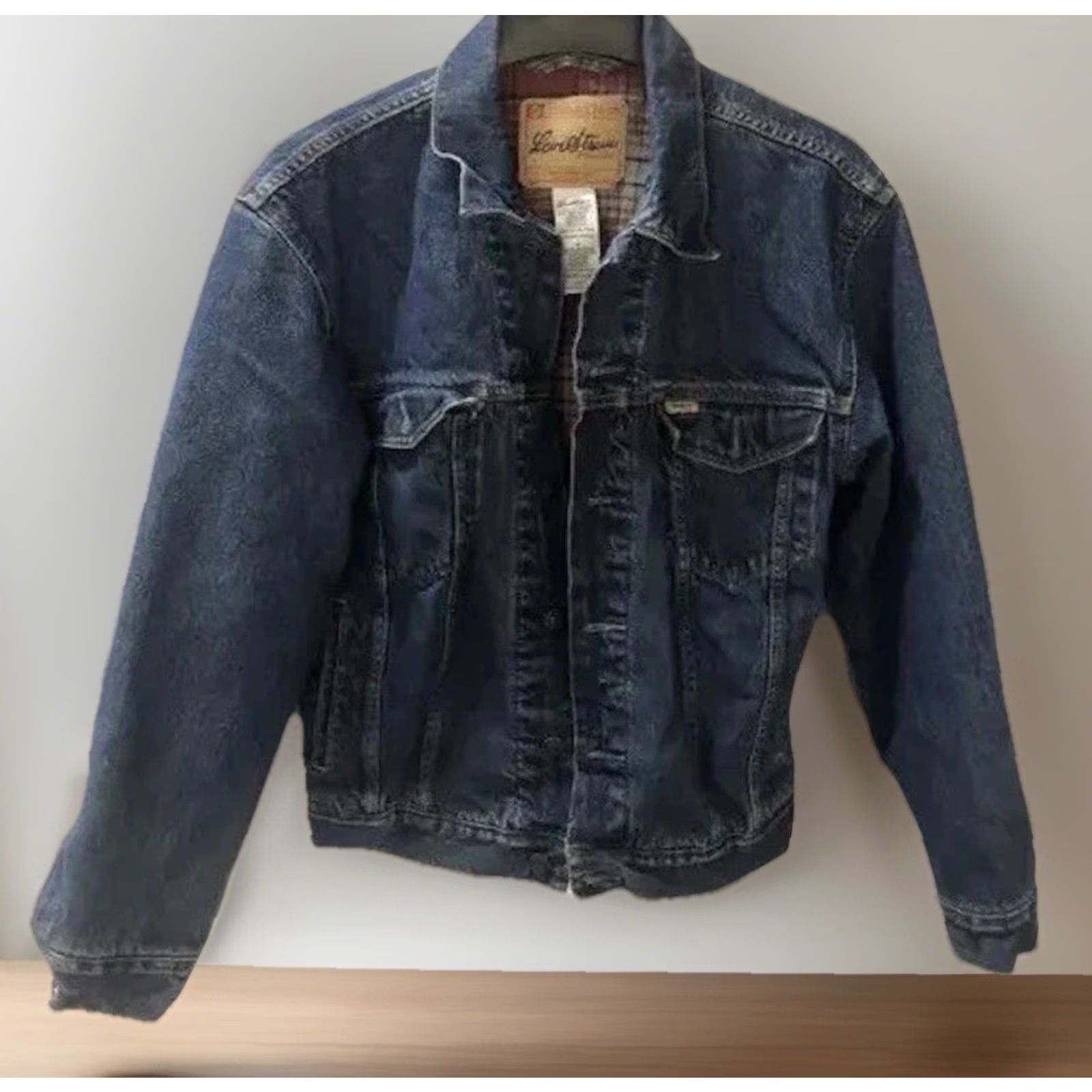 Vintage Levi Strauss Signature Jacket Women Small Blue Denim ButtonUp Jean Size 28" / US 6 / IT 42 - 2 Thumbnail