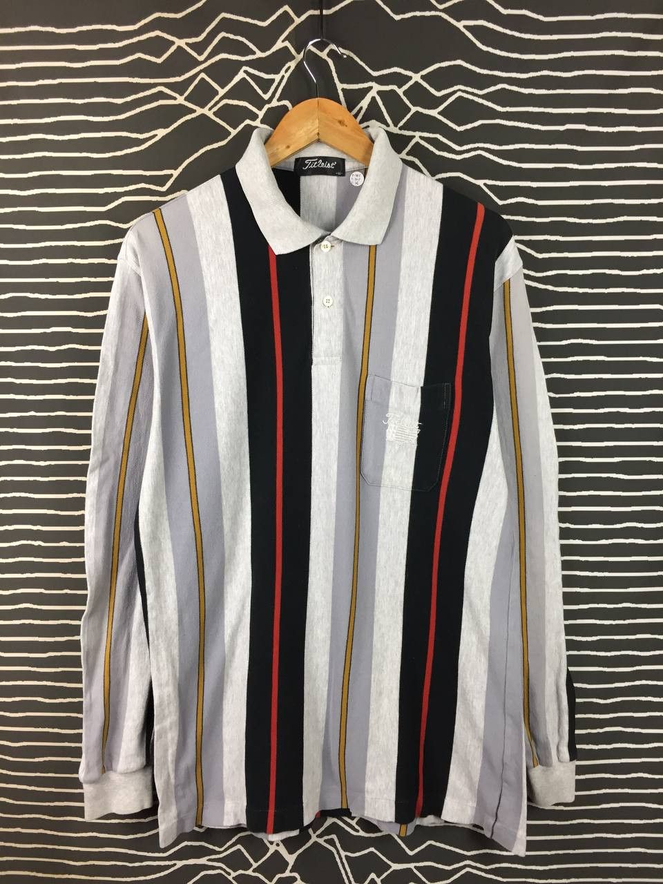 Titleist Vtg Titleist Vertical Striped Golf Polo Long Sleeve Shirt Size US M / EU 48-50 / 2 - 1 Thumbnail