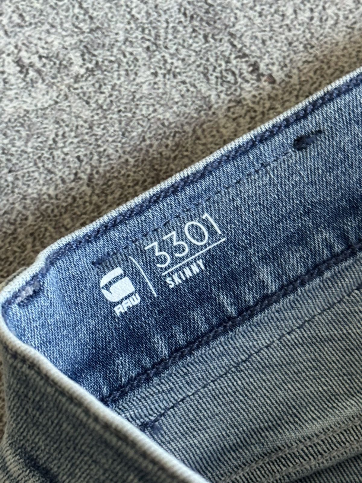 G-Star G star raw 30/30 3301 skinny Distressed pants jeans trousers Size US 30 / EU 46 - 10 Thumbnail