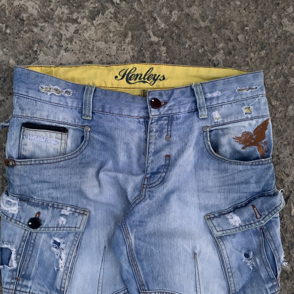 If Six Was Nine Vintage Japanese Style Henley’s Jeans Size 32 Multi-pocket Size US 32 / EU 48 - 7 Thumbnail