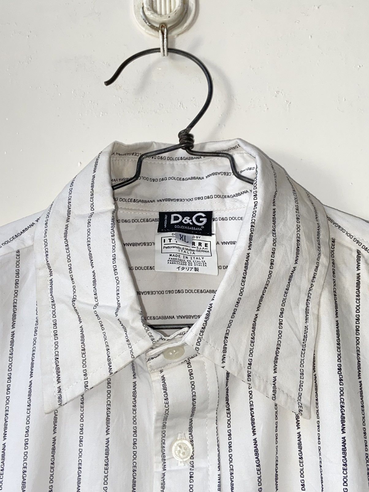 Dolce & Gabbana D&G DOLCE GABBANA White Printed Shirt Size US M / EU 48-50 / 2 - 13 Thumbnail