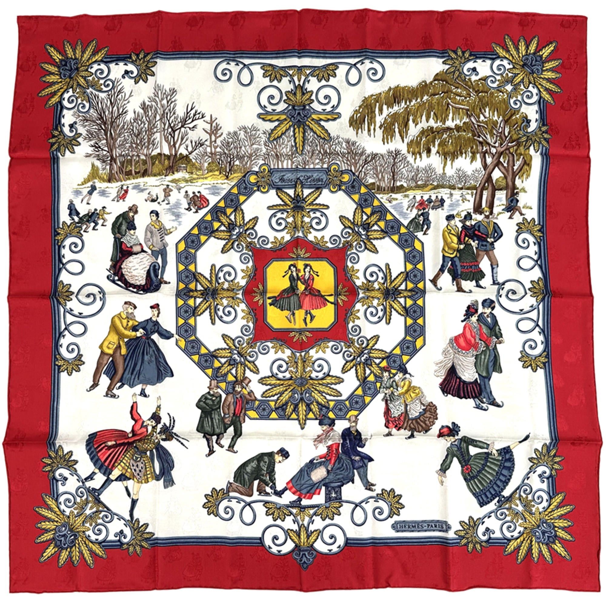 Hermes Stole Reversible Scarf Silk Angora Wine Red HELMES Belt Pattern Nausicaa Hermes Hermes Stole Reversible Scarf Silk Angora Wine Red  main image 3