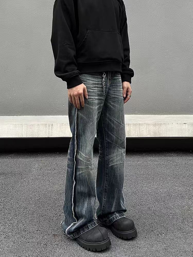 Japanese Brand × Vintage Street Vintage Washed and Aged Micro Flare Jeans Size US 32 / EU 48 - 4 Thumbnail