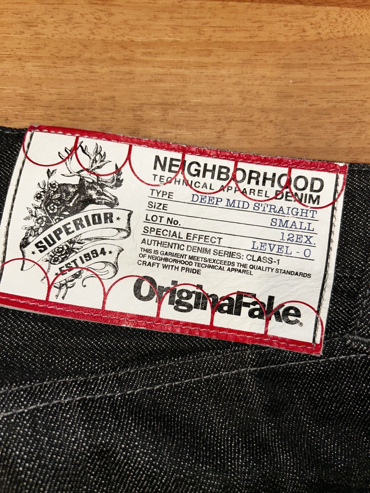 Neighborhood OriginalFake x Neighborhood Raw Denim Size US 29 - 3 Thumbnail