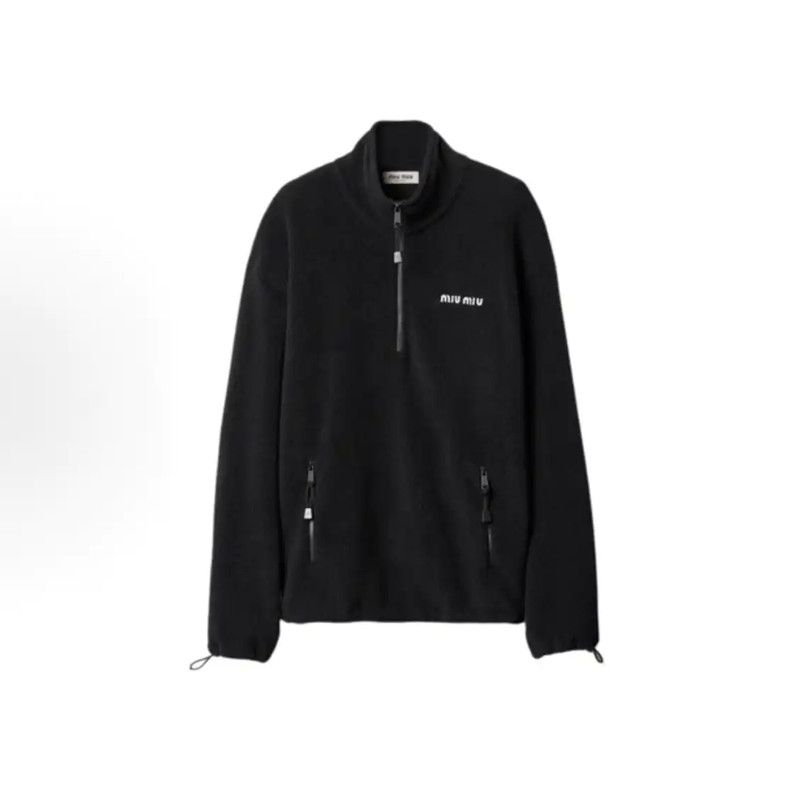Miu Miu Miu Miu Black Women's Sweatshirt Size S 0089 Size S / US 4 / IT 40 - 1 Thumbnail