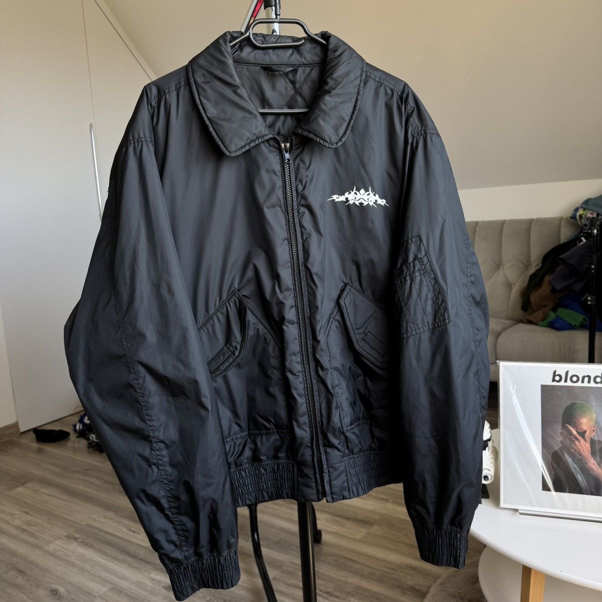 Japanese Brand × Vintage Vintage Bomber Jacket Tribal Print Boxy Opium Japanese y2k Size US XL / EU 56 / 4 - 4 Thumbnail