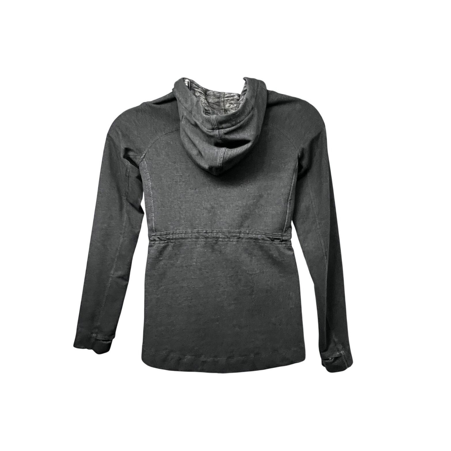 Lululemon Lululemon Gray Cinch Waist Zip Up Hood Jacket Sz 8 Pockets Size M / US 6-8 / IT 42-44 - 2 Thumbnail