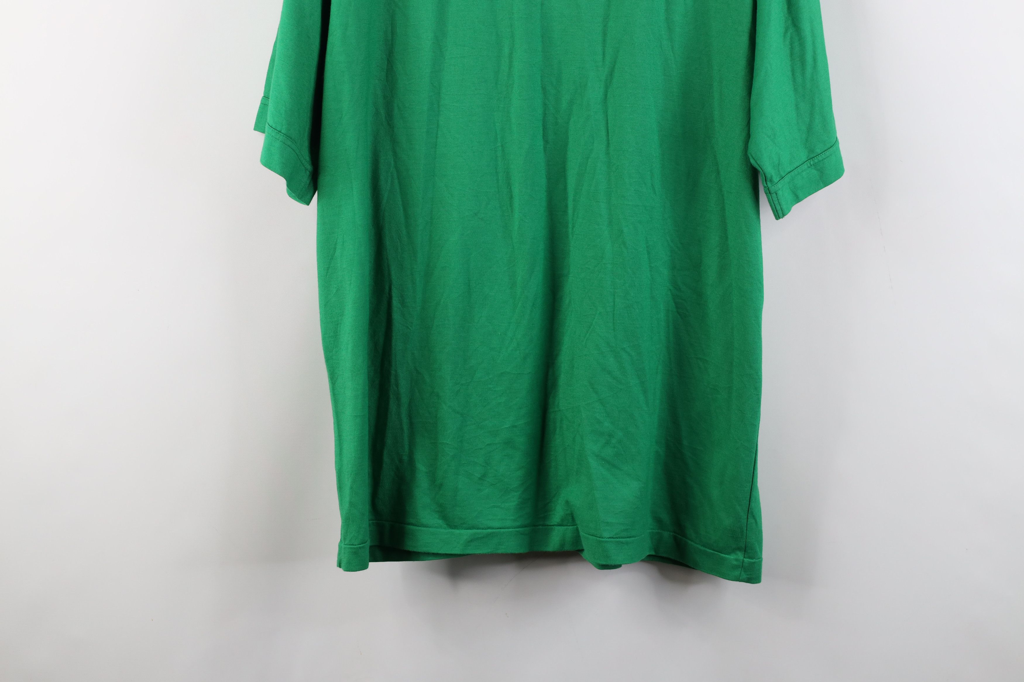Vintage Vintage 70s Streetwear Knit Collared Golf Polo Shirt Green Size US L / EU 52-54 / 3 - 13 Thumbnail