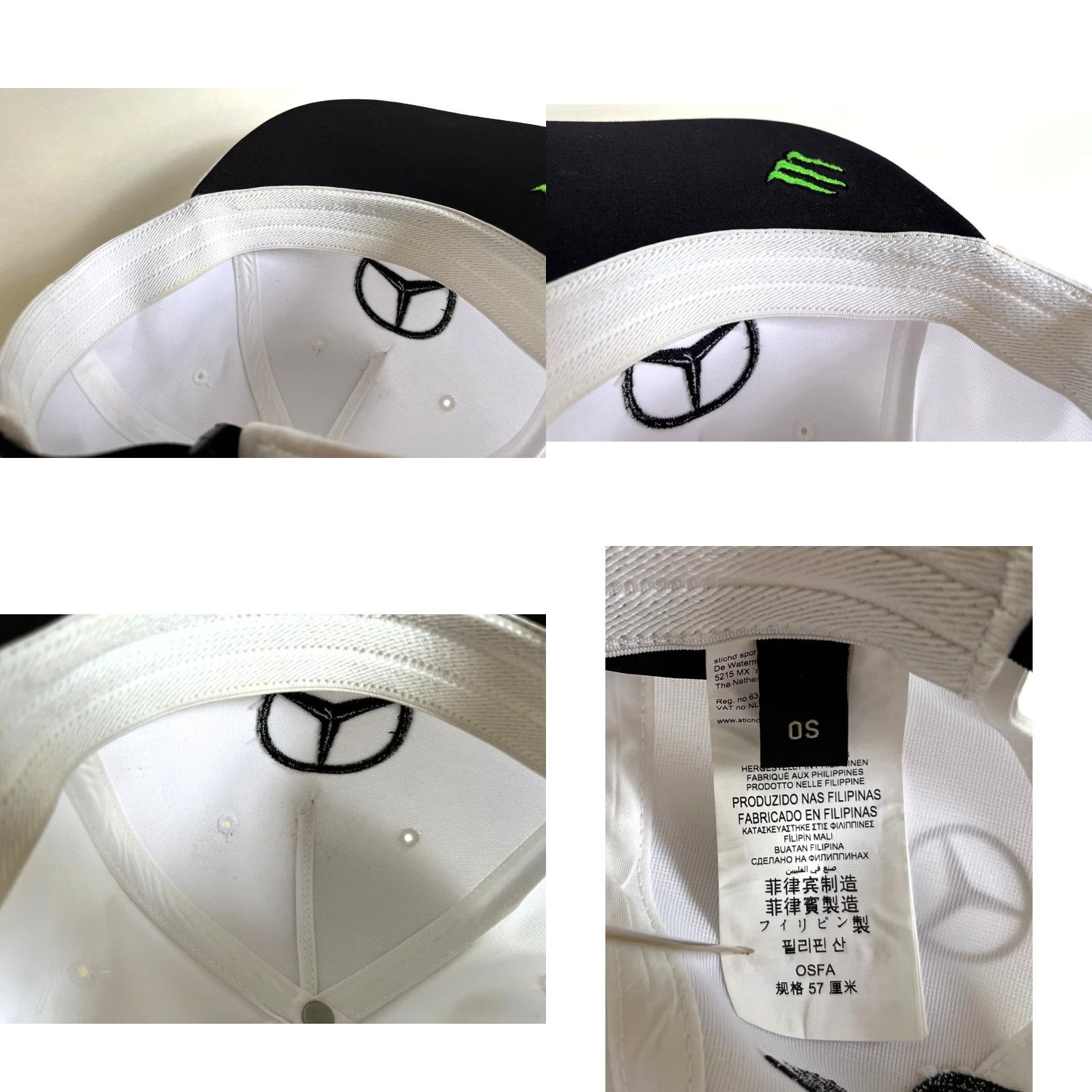 Hamilton VINTAGE Mercedes-AMG Petronas Lewis Hamilton 44 Formula 1 Hat White One Size Strapback Baseball Cap Unisex Adults Adjustable Mens Size ONE SIZE - 10 Thumbnail