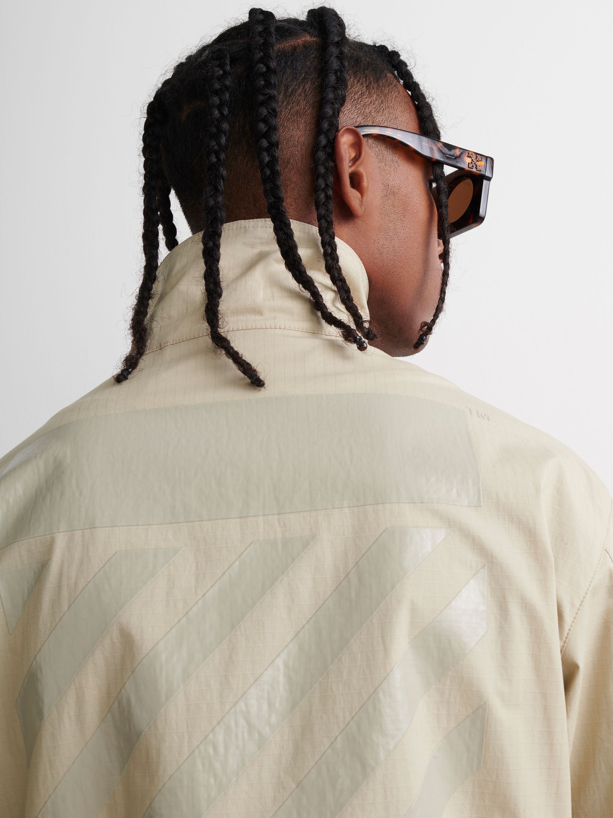 Off-White o1gr1nt1124 Diag Tab Field Jacket in Dark Sand Size US S / EU 44-46 / 1 - 2 Thumbnail