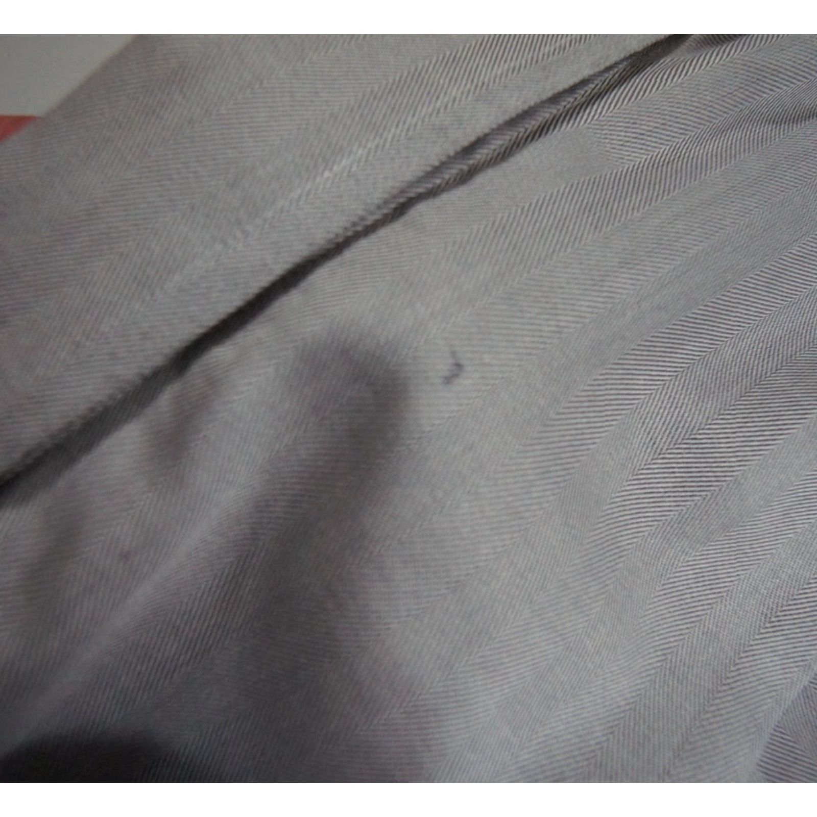 Eton VINTAGE ETON Men's Button Up Shirt Long Sleeve Gray 18 Collared Formal Casual Bookend Size 48R - 6 Thumbnail