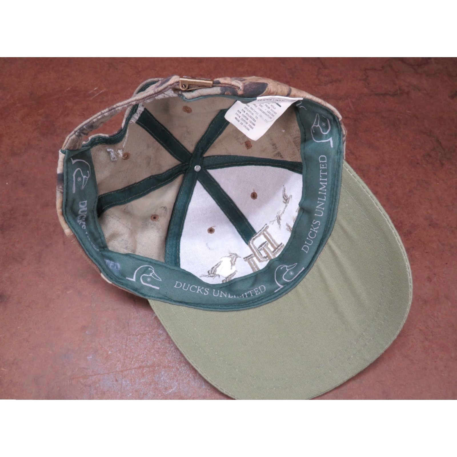 Vintage VTG Camo Ducks Unlimited DU Mallard Duck hunting baseball trucker cap hat Size ONE SIZE - 6 Thumbnail