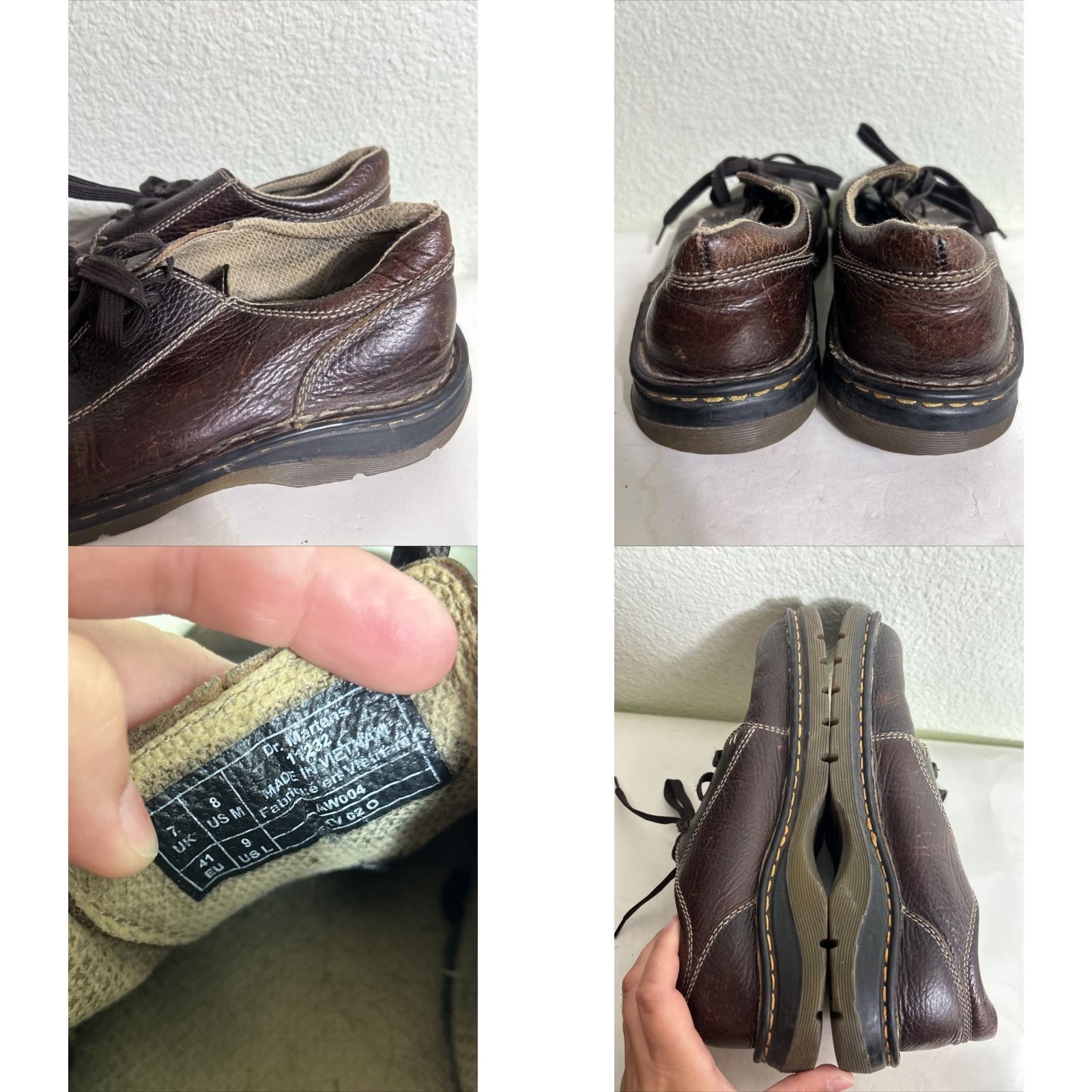 Dr. Martens Dr Martens Mens 8 US Brown Leather Split Toe Lace Up Casual Oxford 11232 Size US 8 / EU 41 - 9 Thumbnail