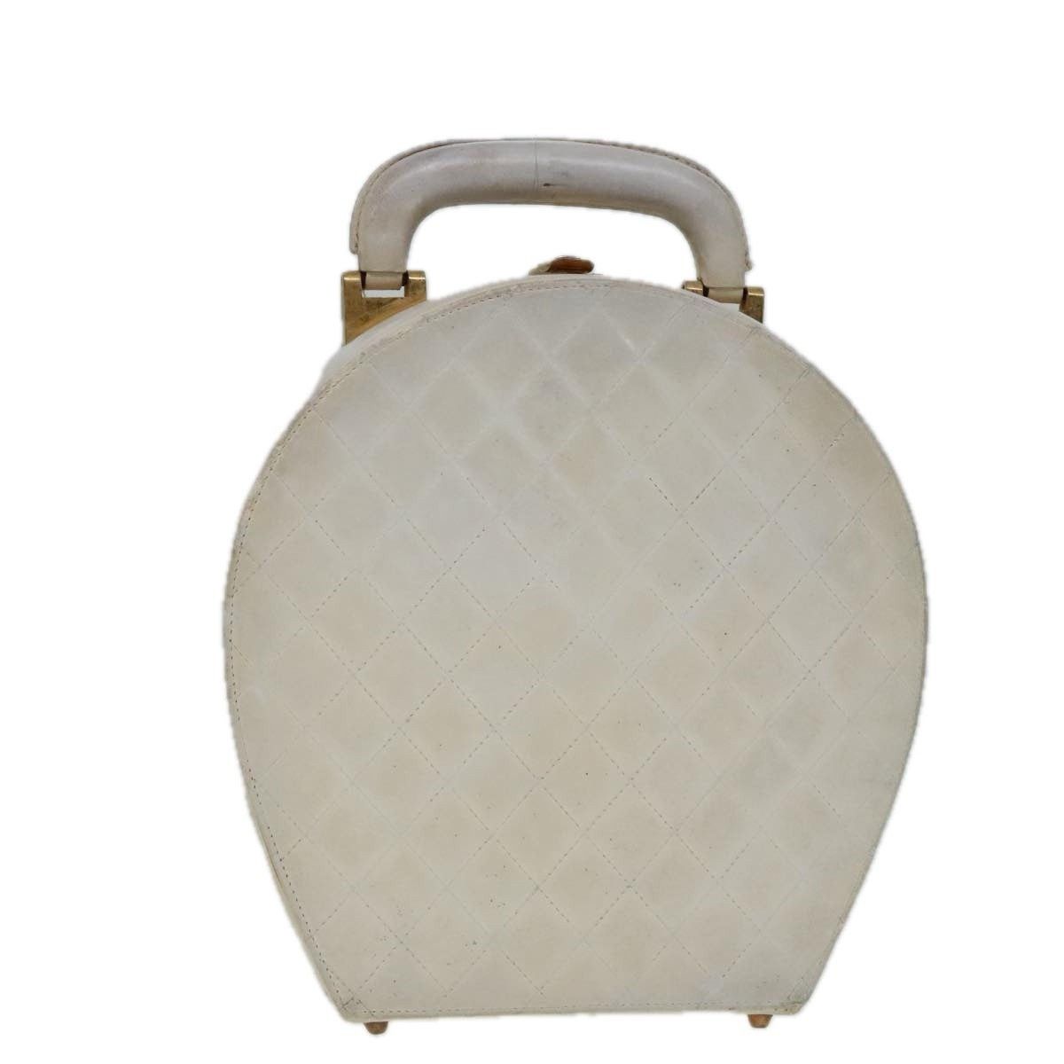 Chanel Chanel Vanity Handbag Leather White CC Size ONE SIZE - 1 Thumbnail