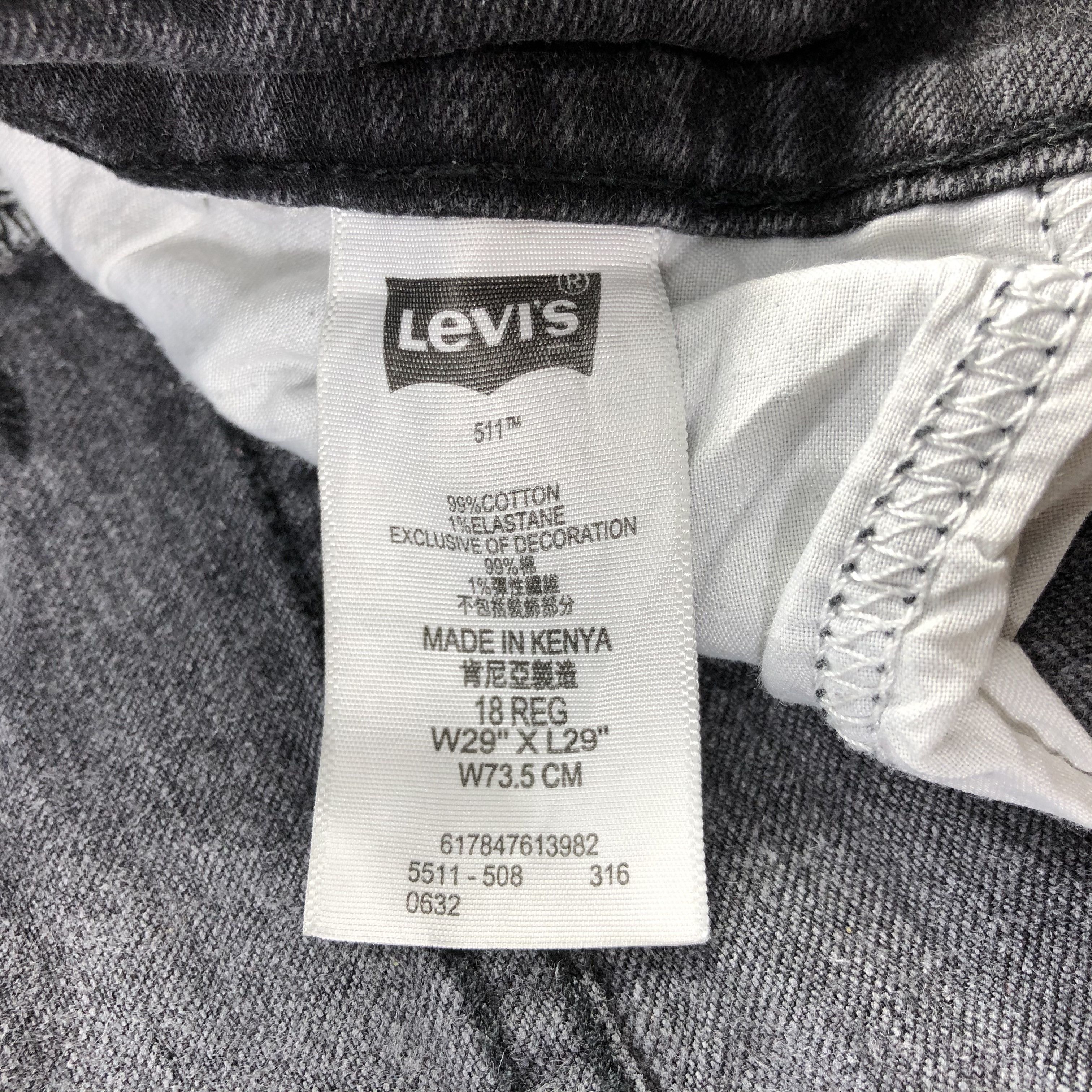 Levi's × Vintage Vintage Faded Black Levis 511 Jeans-JM3169 Size US 30 / EU 46 - 12 Thumbnail