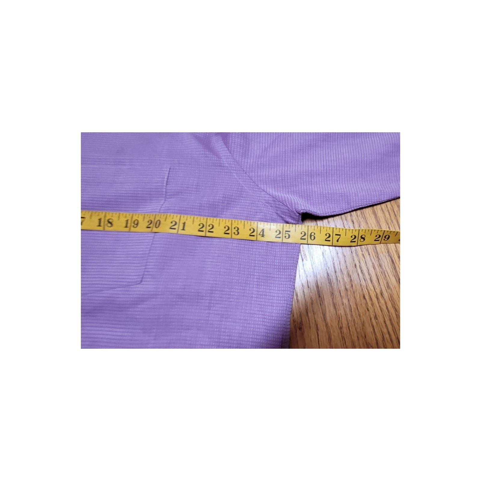 Van Heusen Van Heusen Mens Dress Shirt 17 32/33 Stretch Purple Button Size US S / EU 44-46 / 1 - 5 Thumbnail