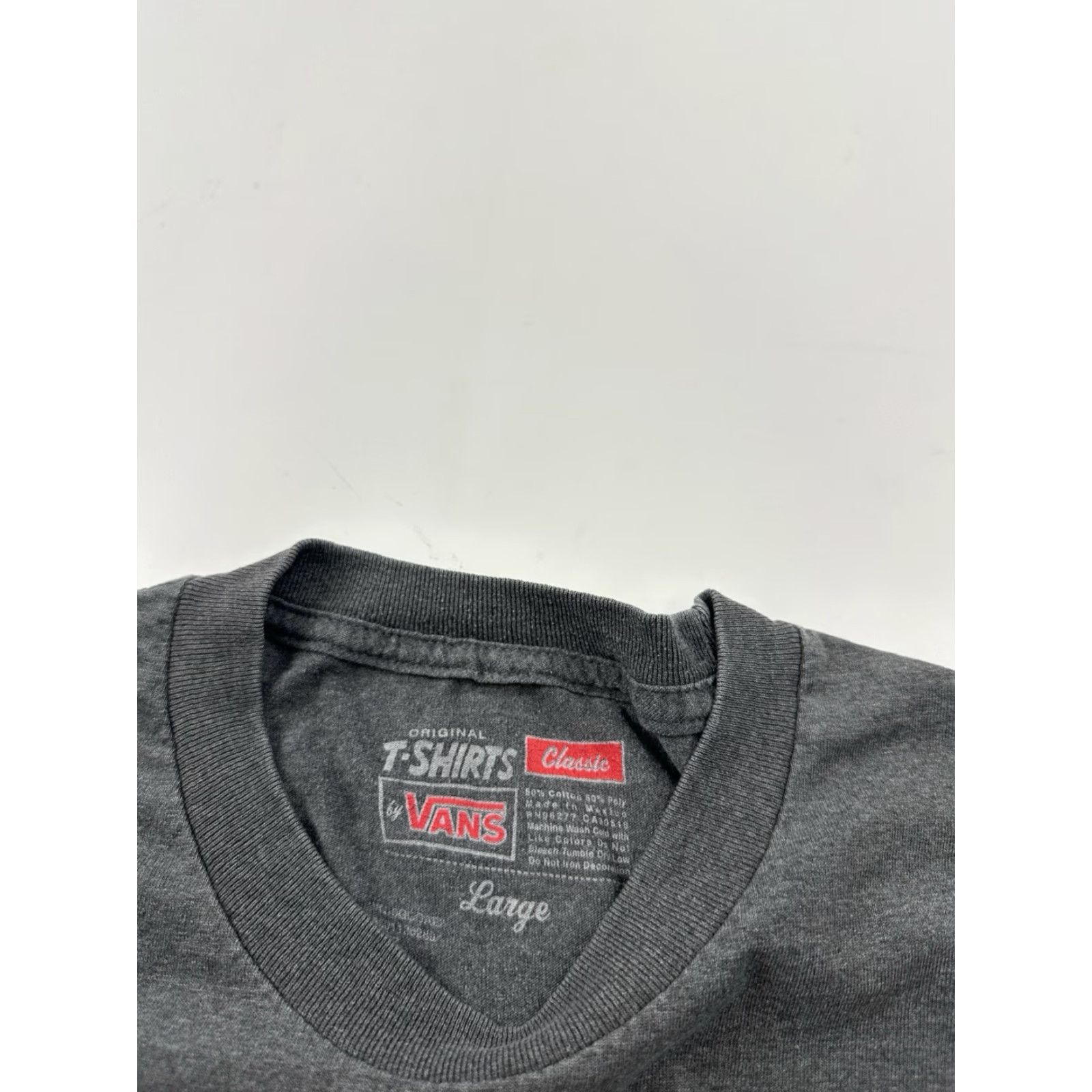 Vans VANS Shirt Mens Large Gray Short Sleeve Classic Logo 90s California Tee Size US L / EU 52-54 / 3 - 5 Thumbnail