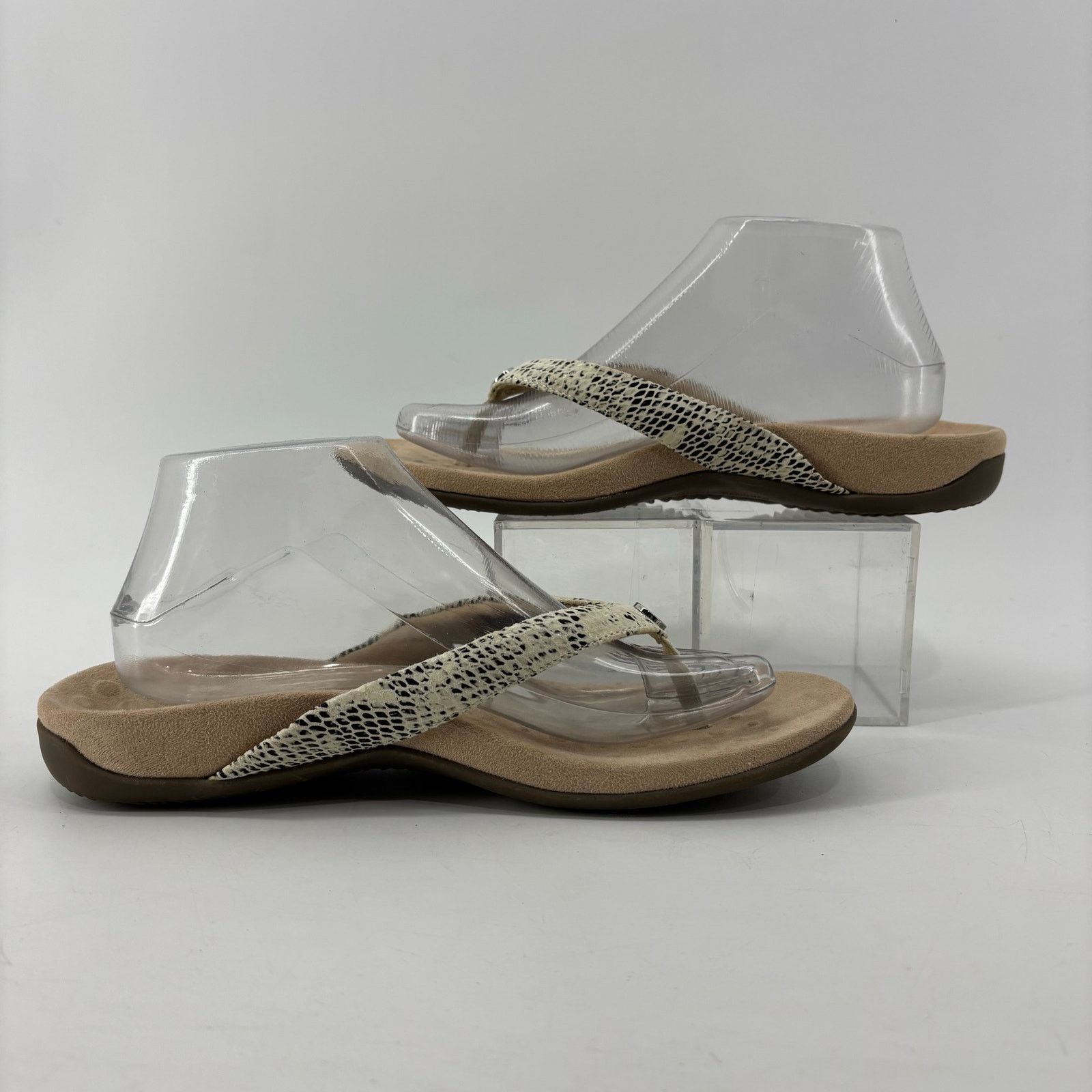 Vionic Vionic Dillon Womens Sz 9 Snake Embossed Flip Flop Sandal Size US 9 / IT 39 - 5 Thumbnail