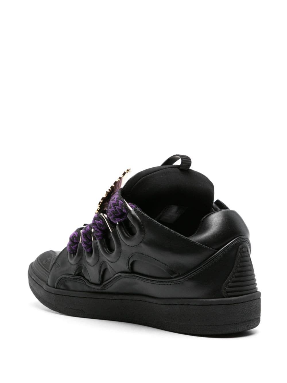 Lanvin oc11z0325 Curb Low-Top Sneakers in Black Size US 10.5 / EU 43-44 - 3 Thumbnail
