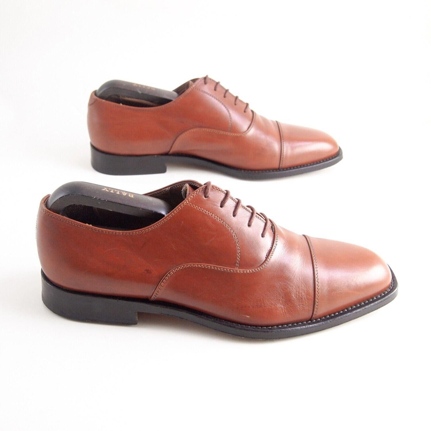 Ermenegildo Zegna Zegna Cap Toe Oxfords Saddle Brown Leather EU 42.5 US 9.5 Size US 9.5 / EU 42-43 - 5 Thumbnail