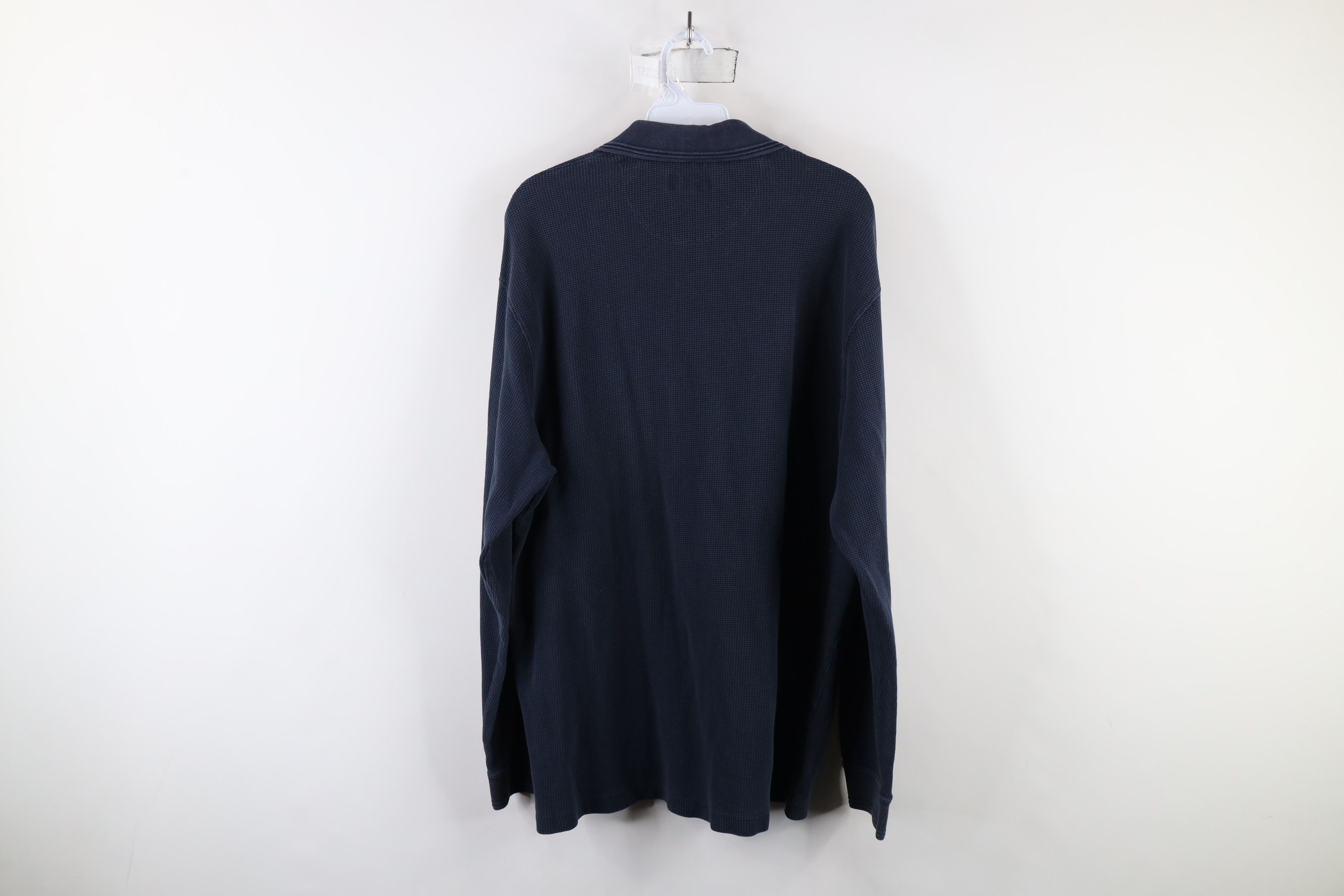 Vintage Vintage 90s Streetwear Waffle Knit Long Sleeve Polo USA Size US L / EU 52-54 / 3 - 7 Thumbnail