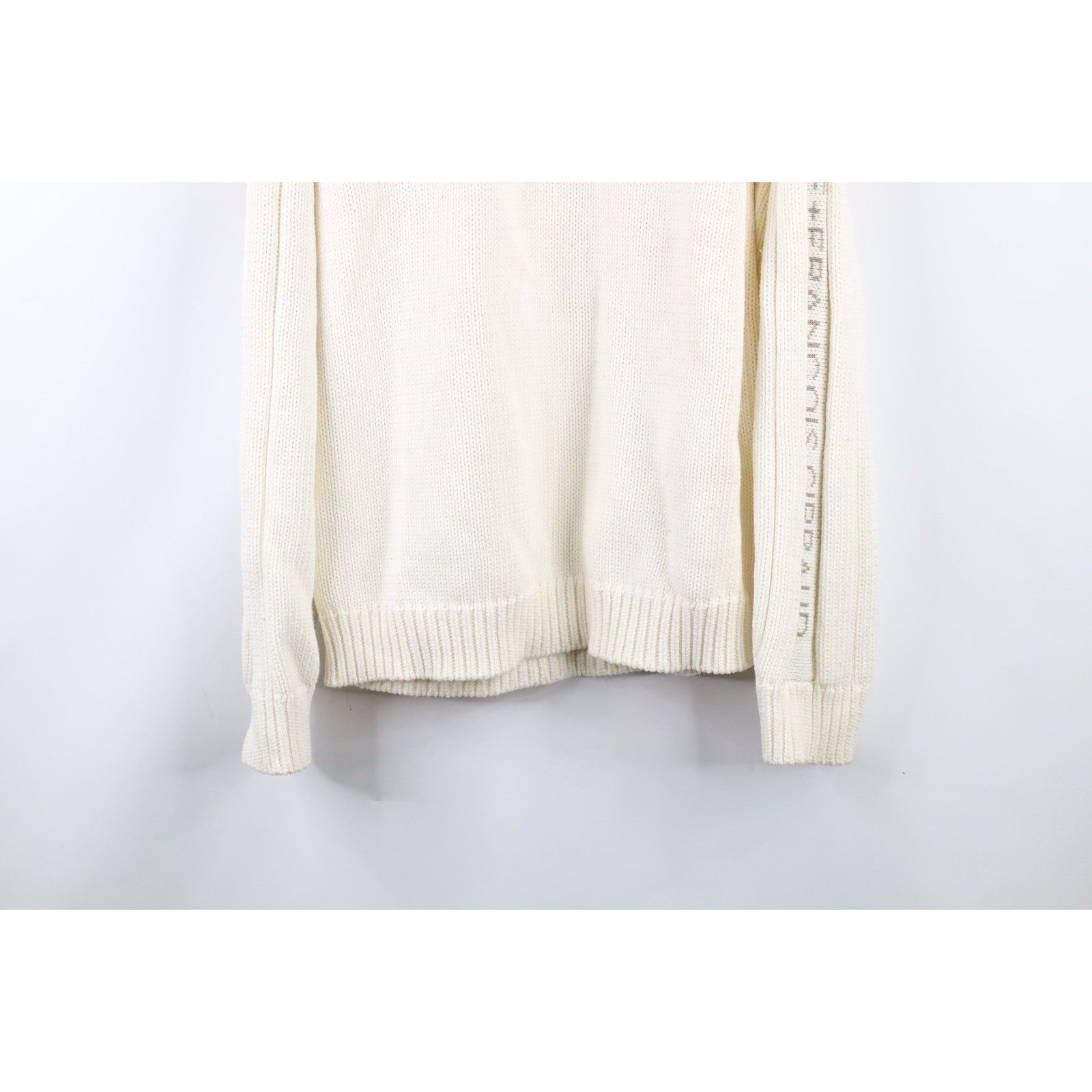 Marithe + Francois Girbaud NOS Vintage 90s Marithe Francois Girbaud Turtleneck Sweater Size US L / EU 52-54 / 3 - 3 Thumbnail