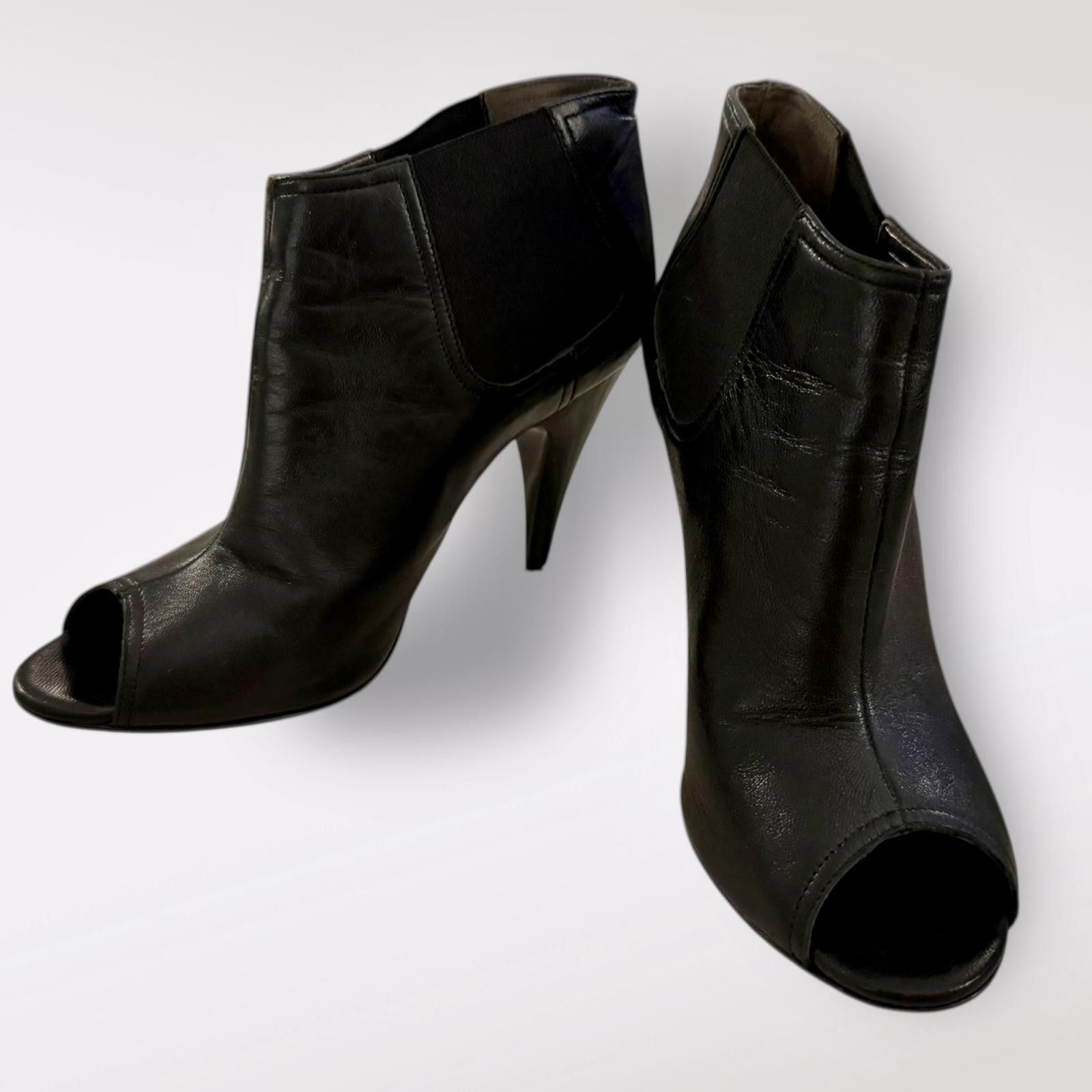 Michael Kors Michael Kors Leather Peep Toe Ankle Boots Heels Size US 6.5 Size US 6.5 / IT 36.5 - 1 Thumbnail