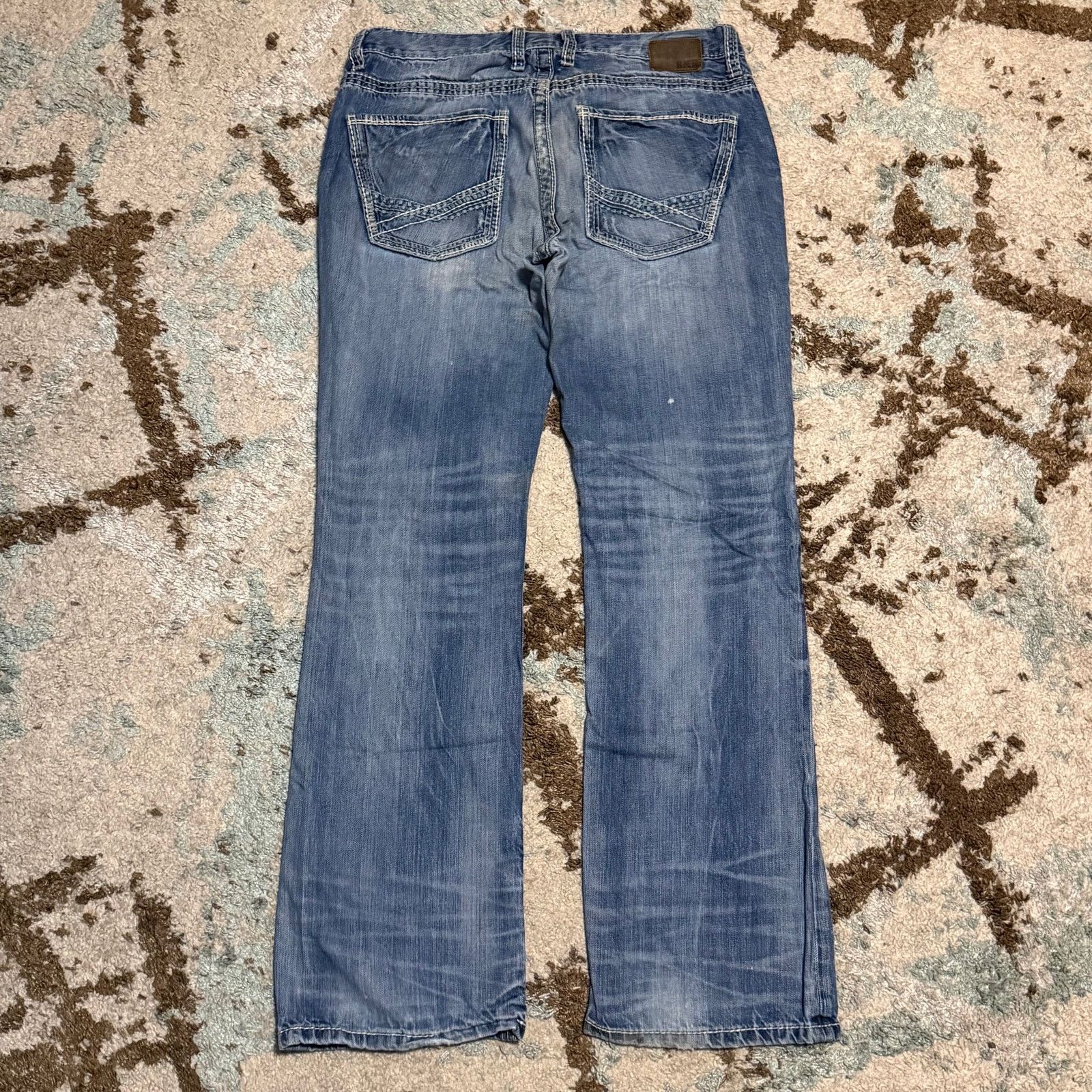 BKE BKE Buckle Mens Aiden Bootcut Jeans Size 34R Light Wash Size US 34 / EU 50 - 2 Thumbnail