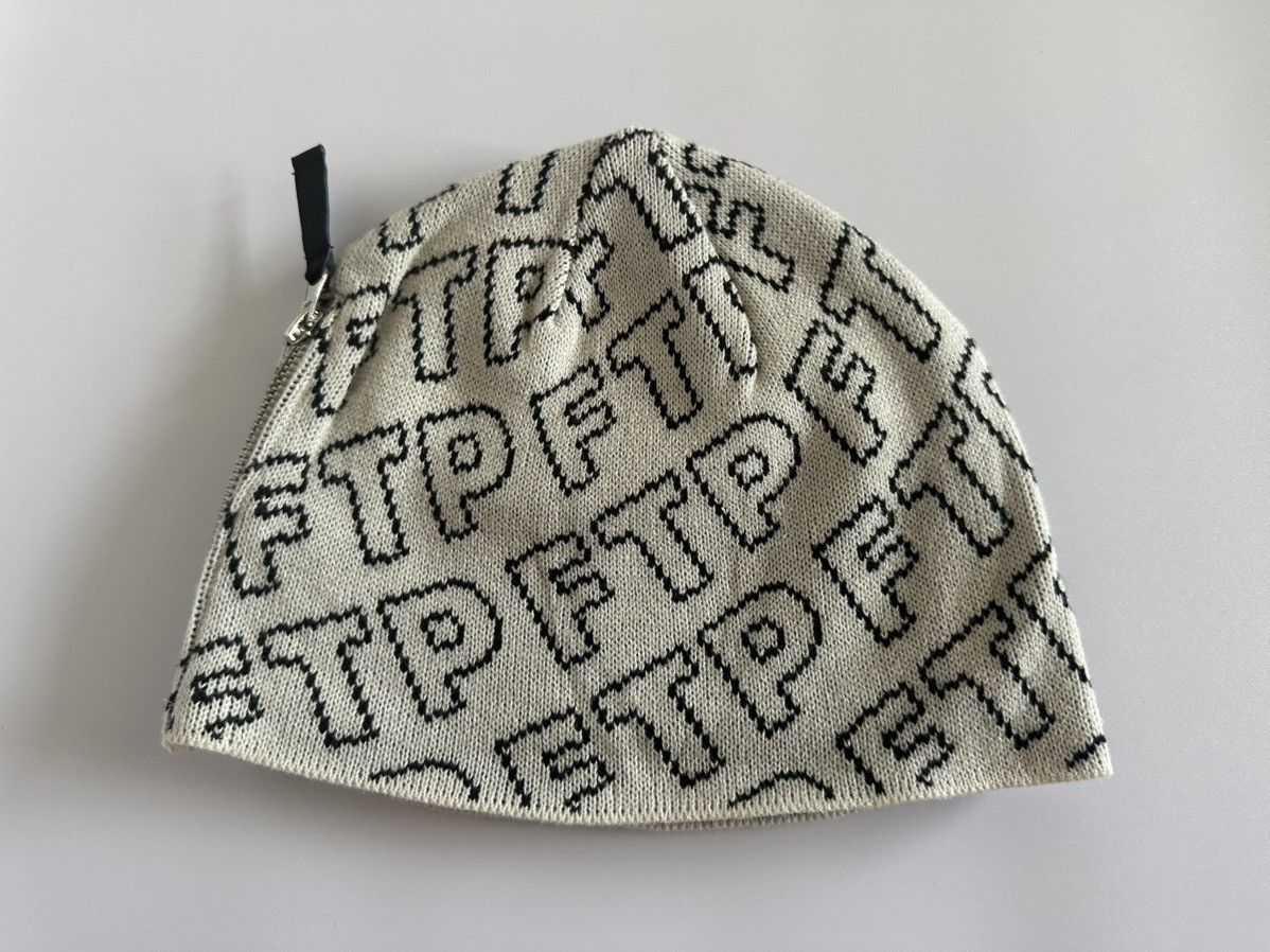 Fuck The Population Zipper Beanie Cream Size ONE SIZE - 6 Thumbnail