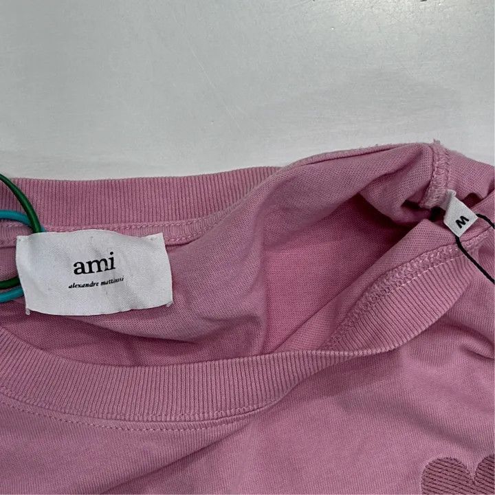 AMI AMIPARIS Candy Color Heart Logo Short Sleeve Tee -2507 Size US M / EU 48-50 / 2 - 2 Thumbnail
