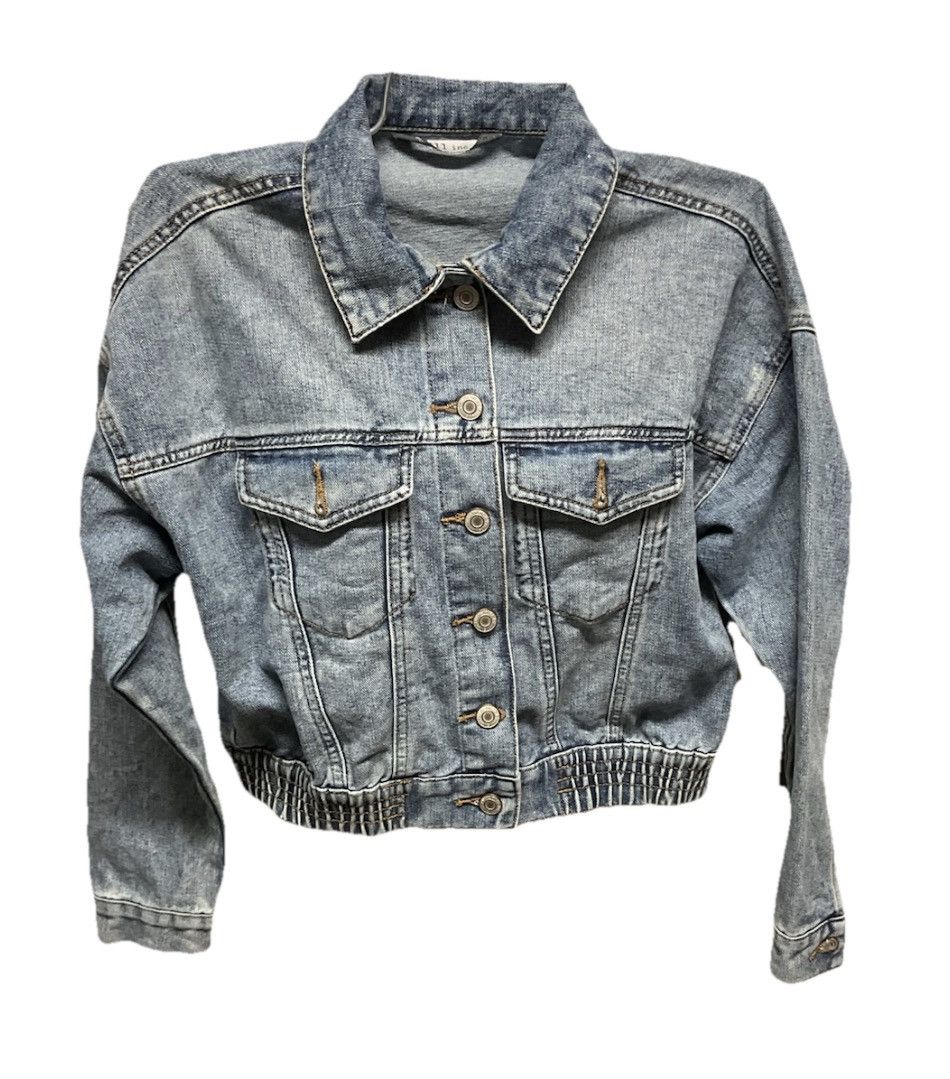 Other 511inc. Light Wash Cropped Denim Jacket SM–Elastic Waistband Size S / US 4 / IT 40 - 4 Thumbnail