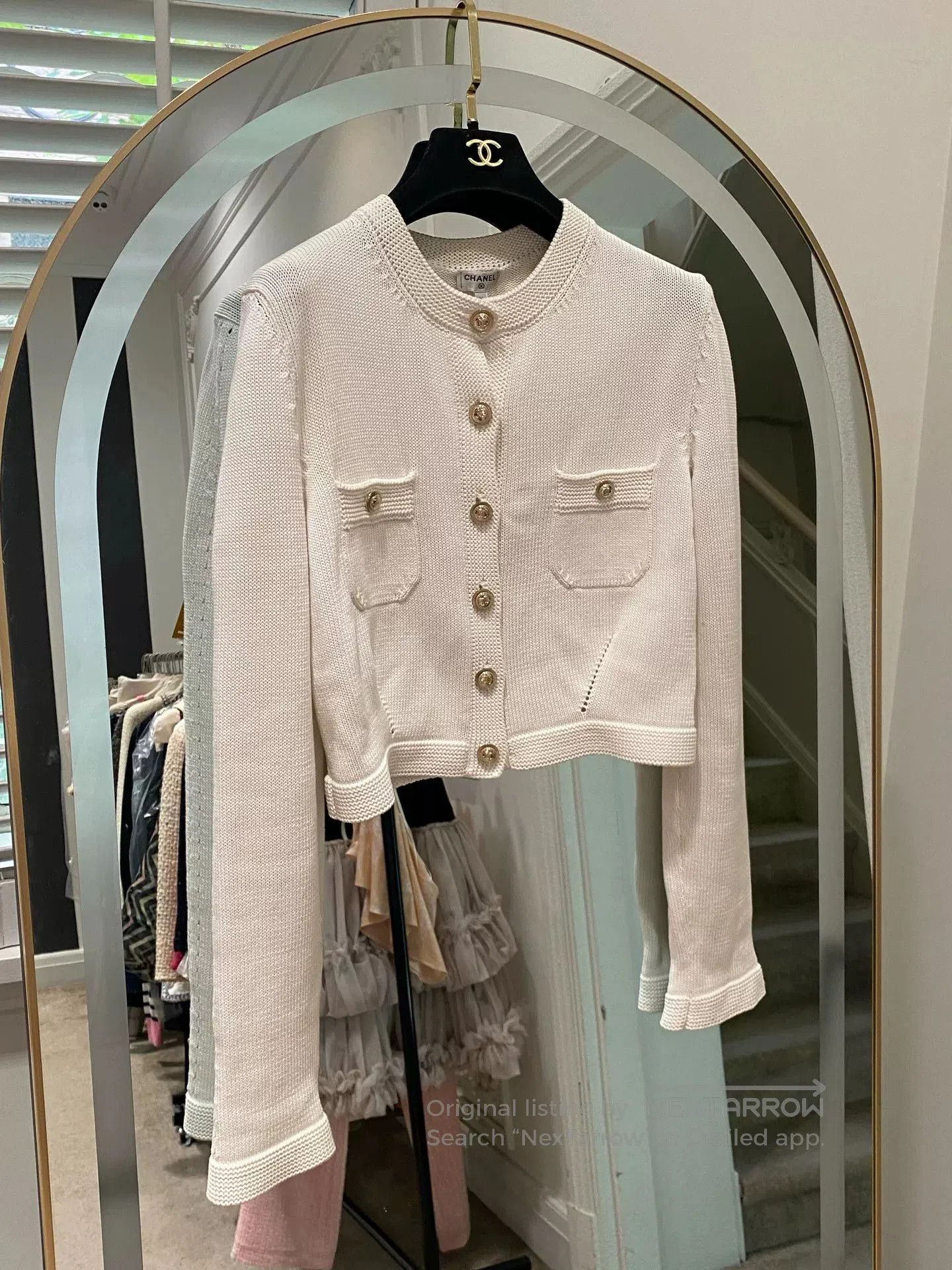 Chanel Chanel 21 Equestrian White Knit Cardigan. Size US XS / EU 42 / 0 - 1 Thumbnail