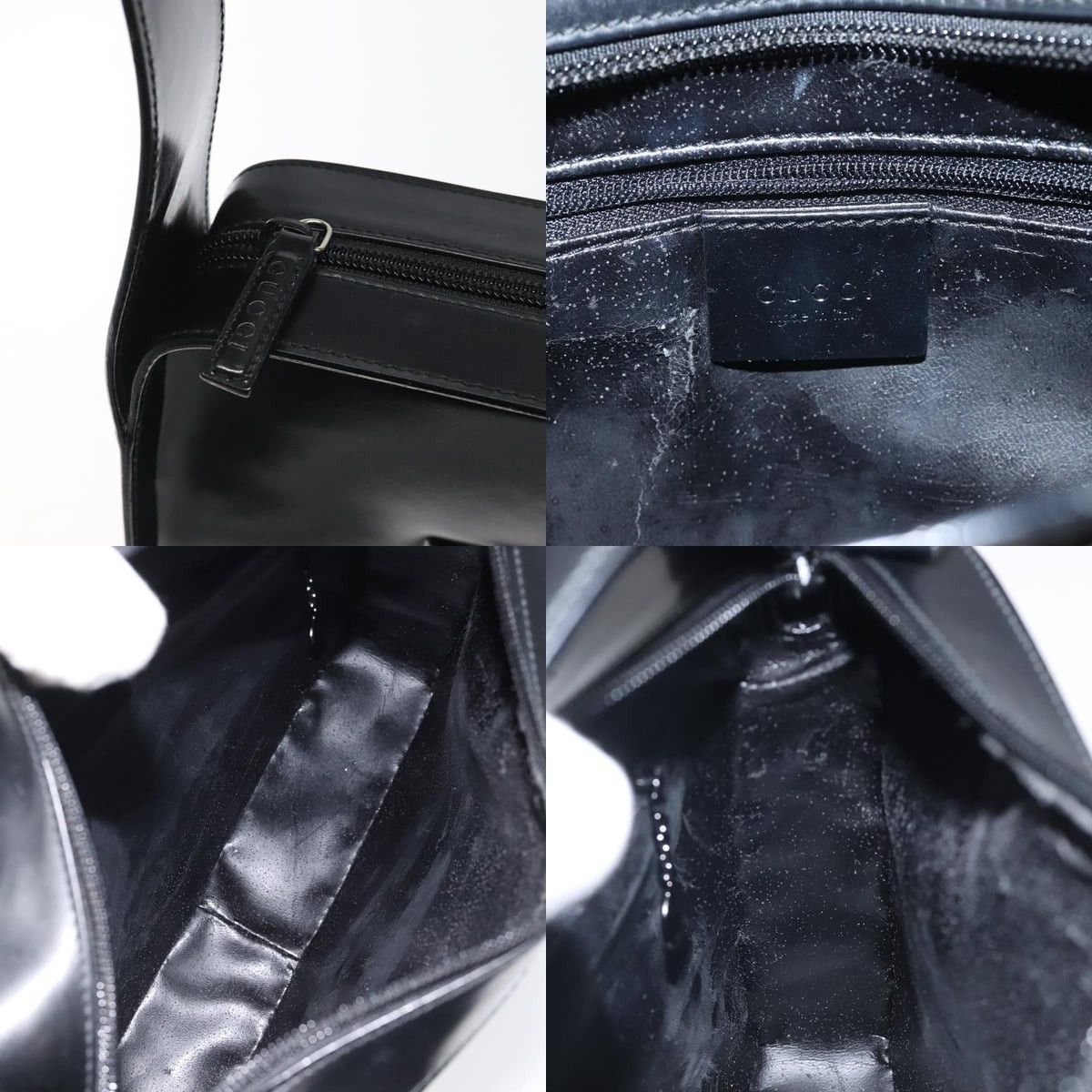 Gucci GUCCI Shoulder Bag Patent Leather Black Silver 001 001 Size ONE SIZE - 11 Thumbnail