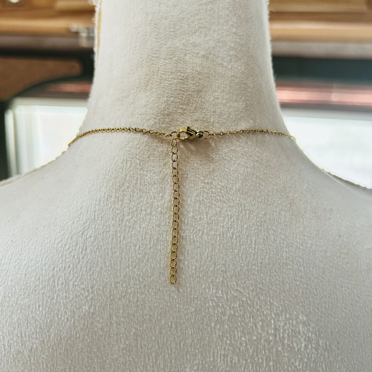 Handmade Vintage clear raindrop glass crystal chandelier necklace Size ONE SIZE - 4 Thumbnail
