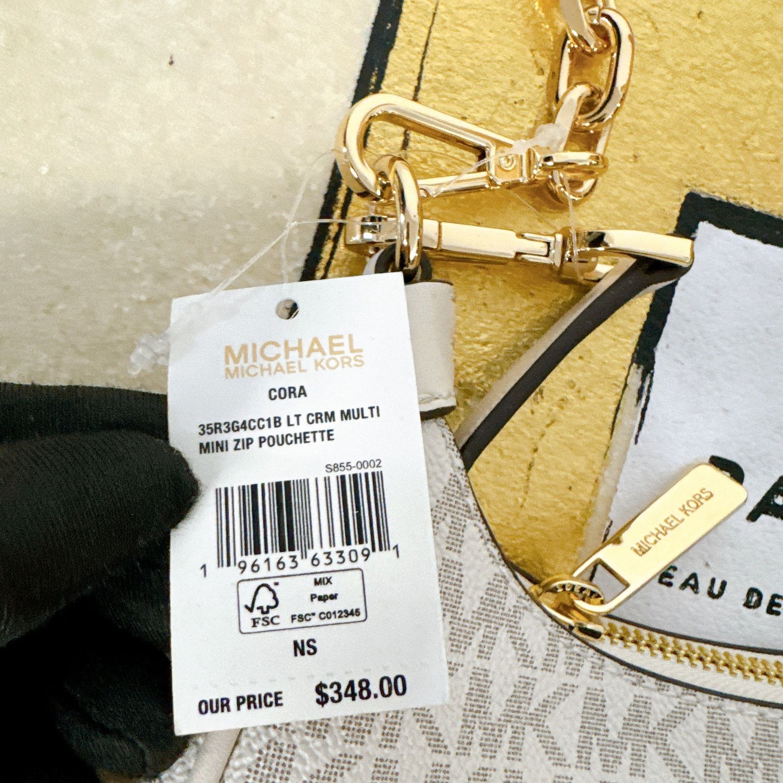 Michael Kors Michael Kors 35R3G4CC1B Cora Extra-Small Signature Logo Size ONE SIZE - 8 Thumbnail