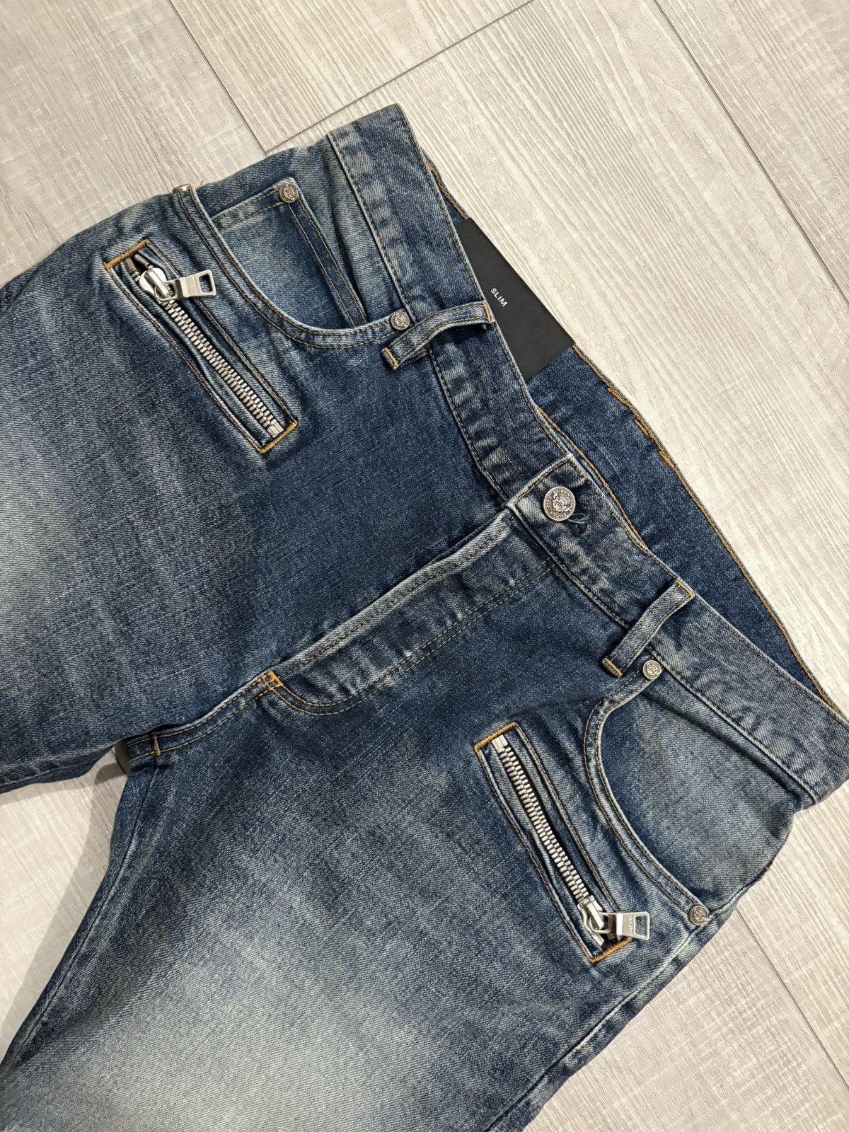Balmain balmain biker denim jeans Size US 31 - 2 Thumbnail