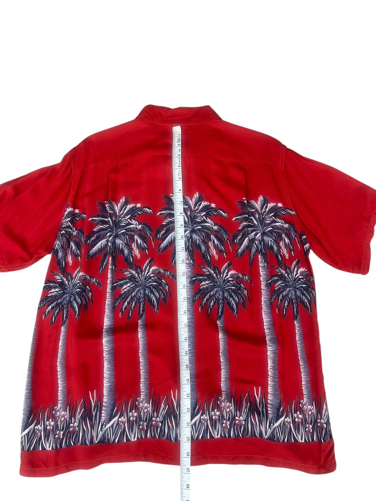 Aloha McCoy Sportswear Palm Trees 100% Rayon Hawaiian Shirt