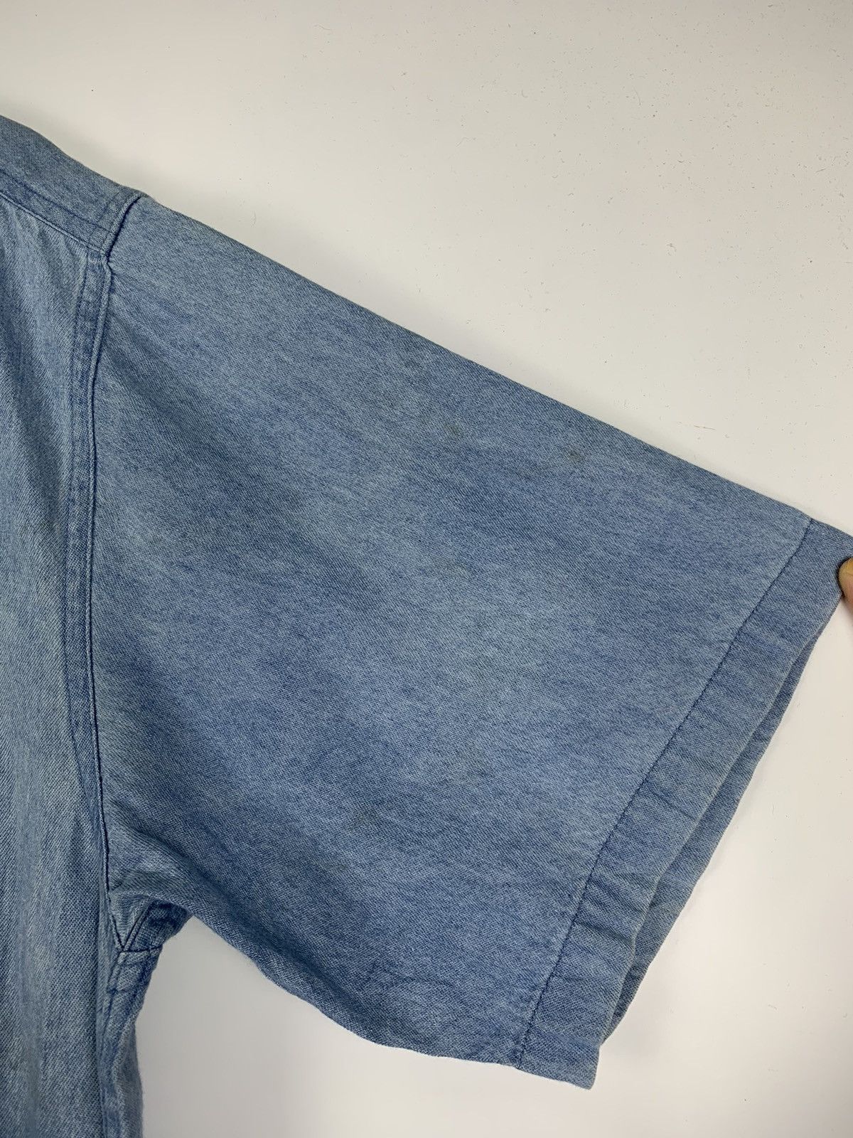 Japanese Brand × Vintage Vintage Be-Hot button denim shirt Size US L / EU 52-54 / 3 - 10 Thumbnail